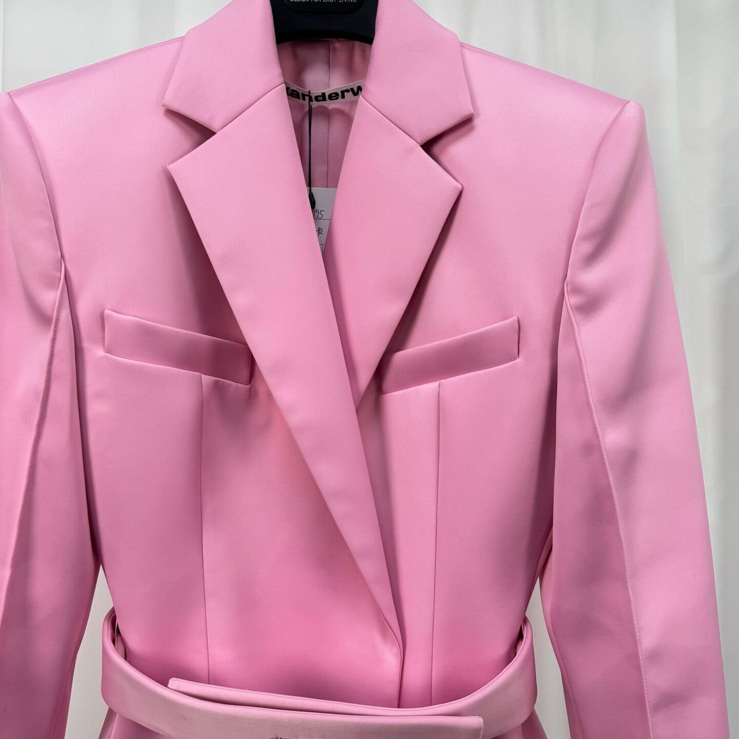 Alexander Wang Alexander Wang Satin Cinched Waist Blazer Size XS / US 0-2 / IT 36-38 - 3 Thumbnail