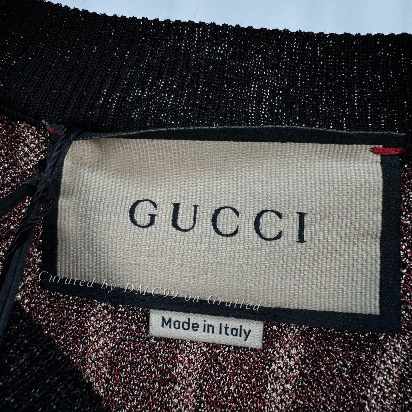 Gucci Gucci Gold Thread Horsebit Letter Knit Tee Size S / US 4 / IT 40 - 6 Thumbnail