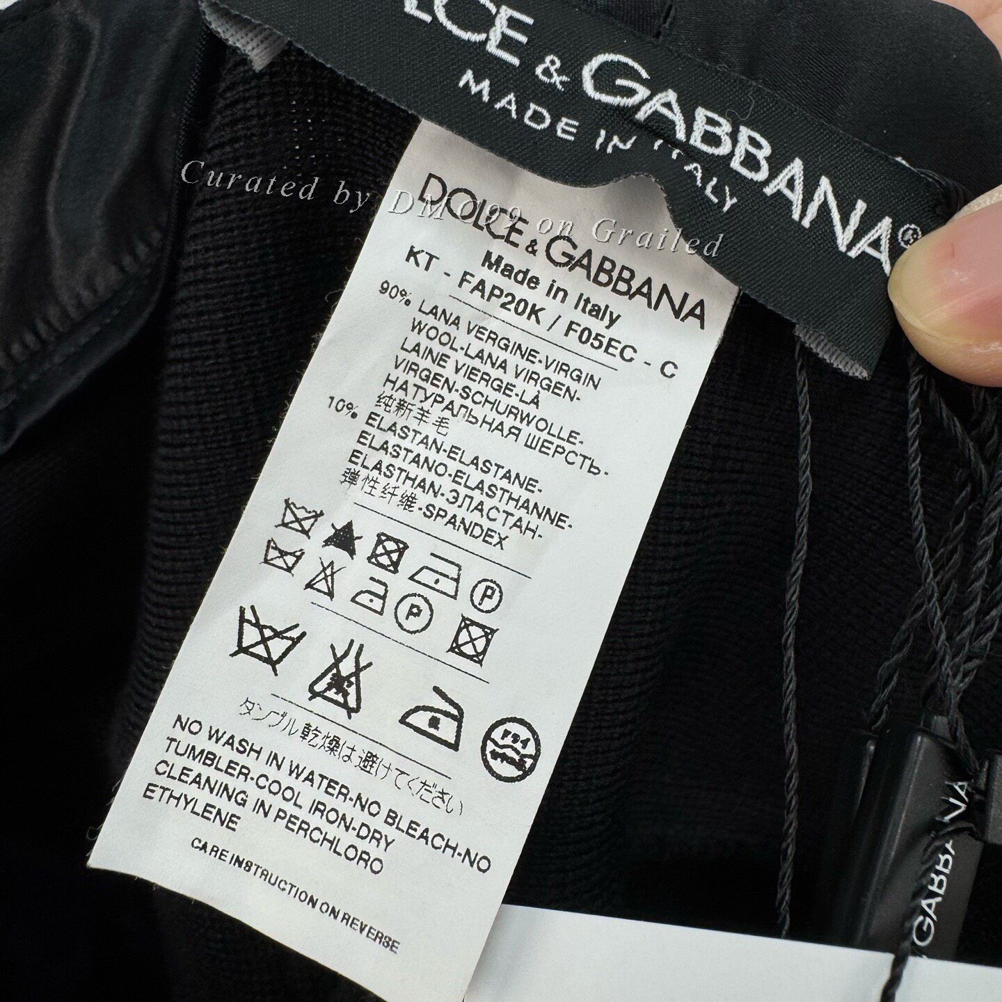 Dolce & Gabbana Dolce&Gabbana Black Wool Knit Casual Pants Size 40" / US 18 - 6 Thumbnail