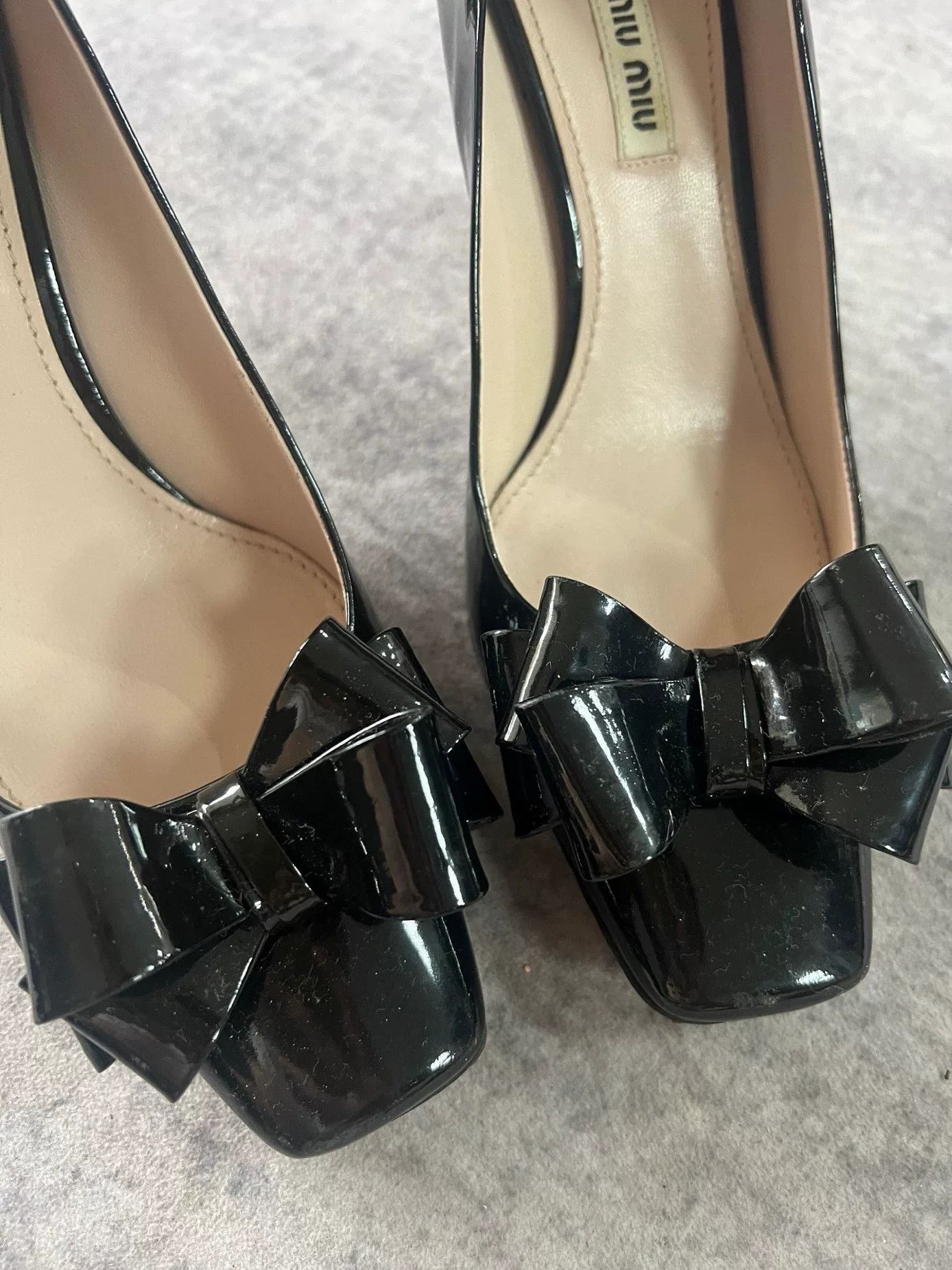 Miu Miu Miu Miu Bow High Heels Size US 7.5 / IT 37.5 - 3 Thumbnail