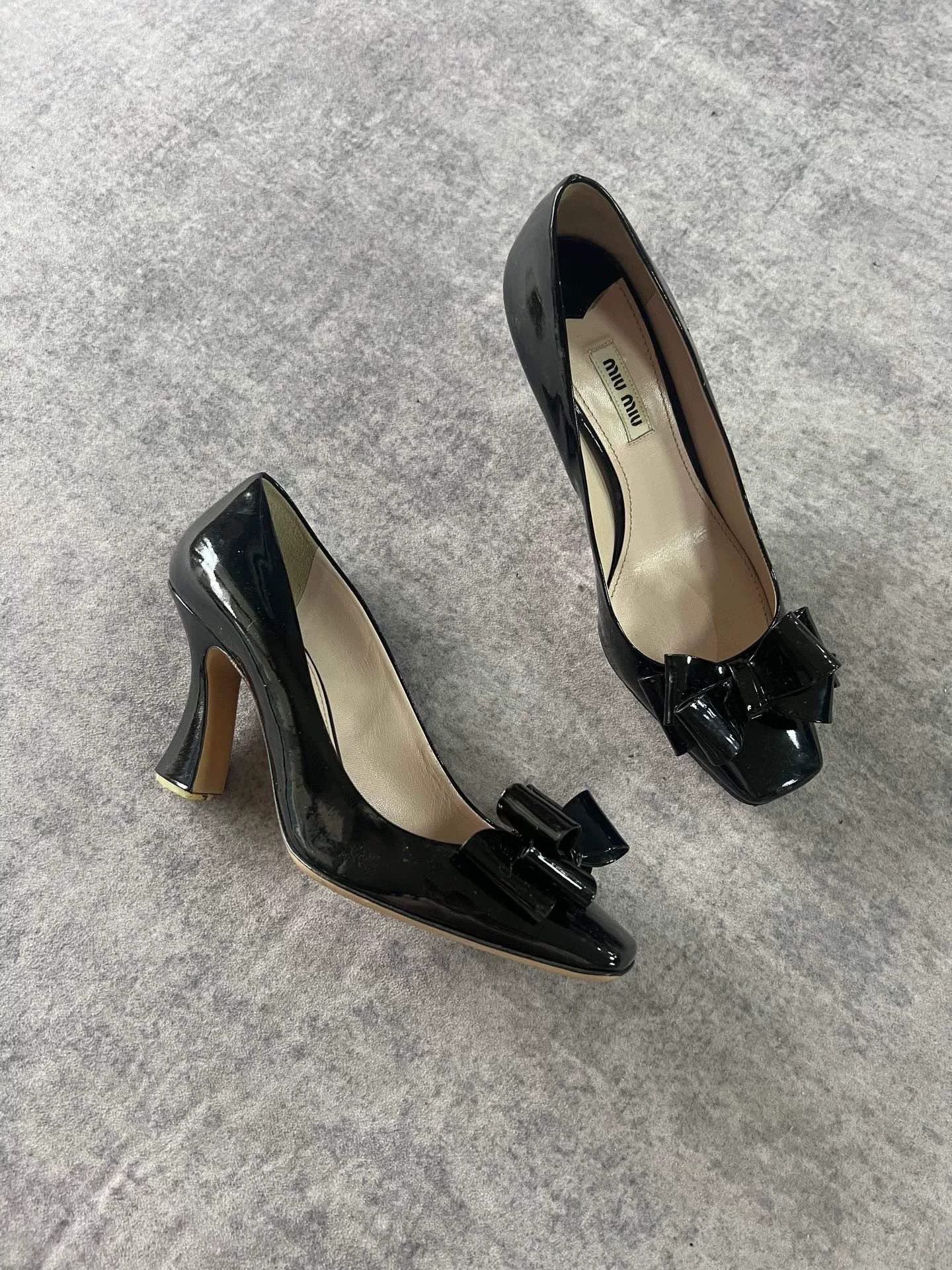 Miu Miu Miu Miu Bow High Heels Size US 7.5 / IT 37.5 - 2 Thumbnail