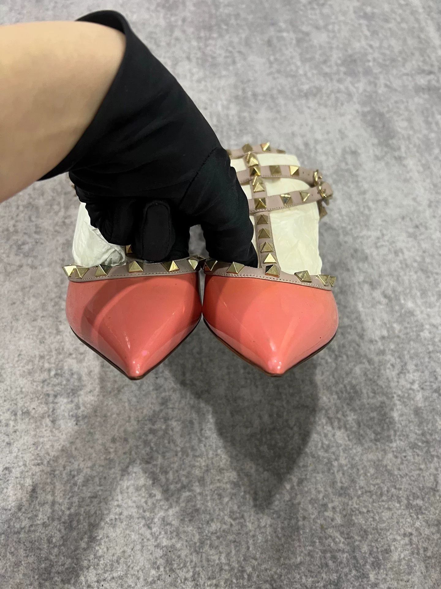Valentino Valentino Pink Triple-Strap High Heels Size US 7.5 / IT 37.5 - 4 Thumbnail