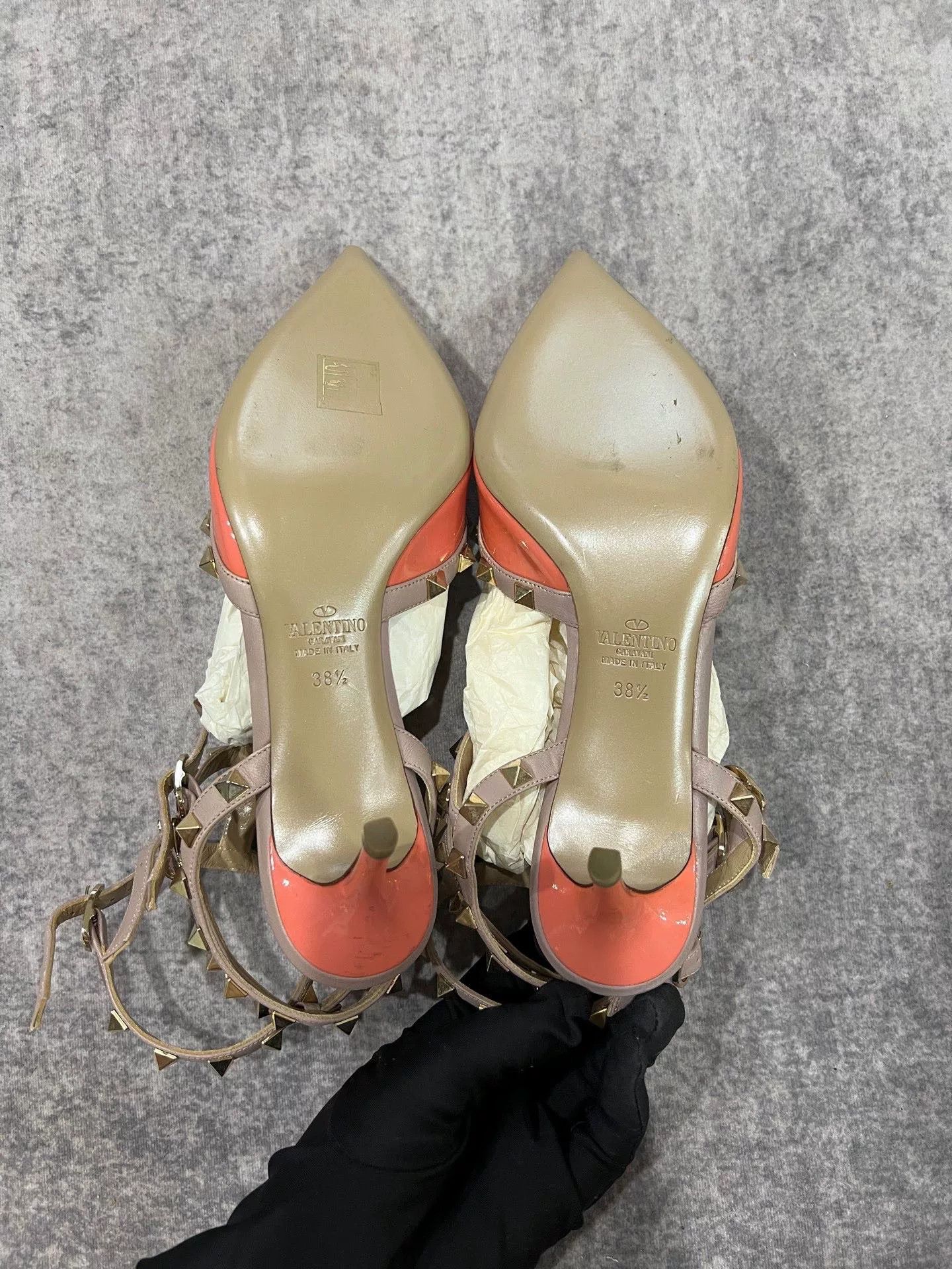 Valentino Valentino Pink Triple-Strap High Heels Size US 7.5 / IT 37.5 - 8 Thumbnail