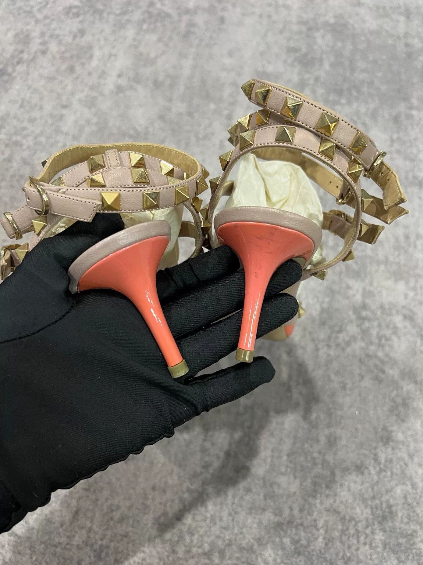 Valentino Valentino Pink Triple-Strap High Heels Size US 7.5 / IT 37.5 - 5 Thumbnail