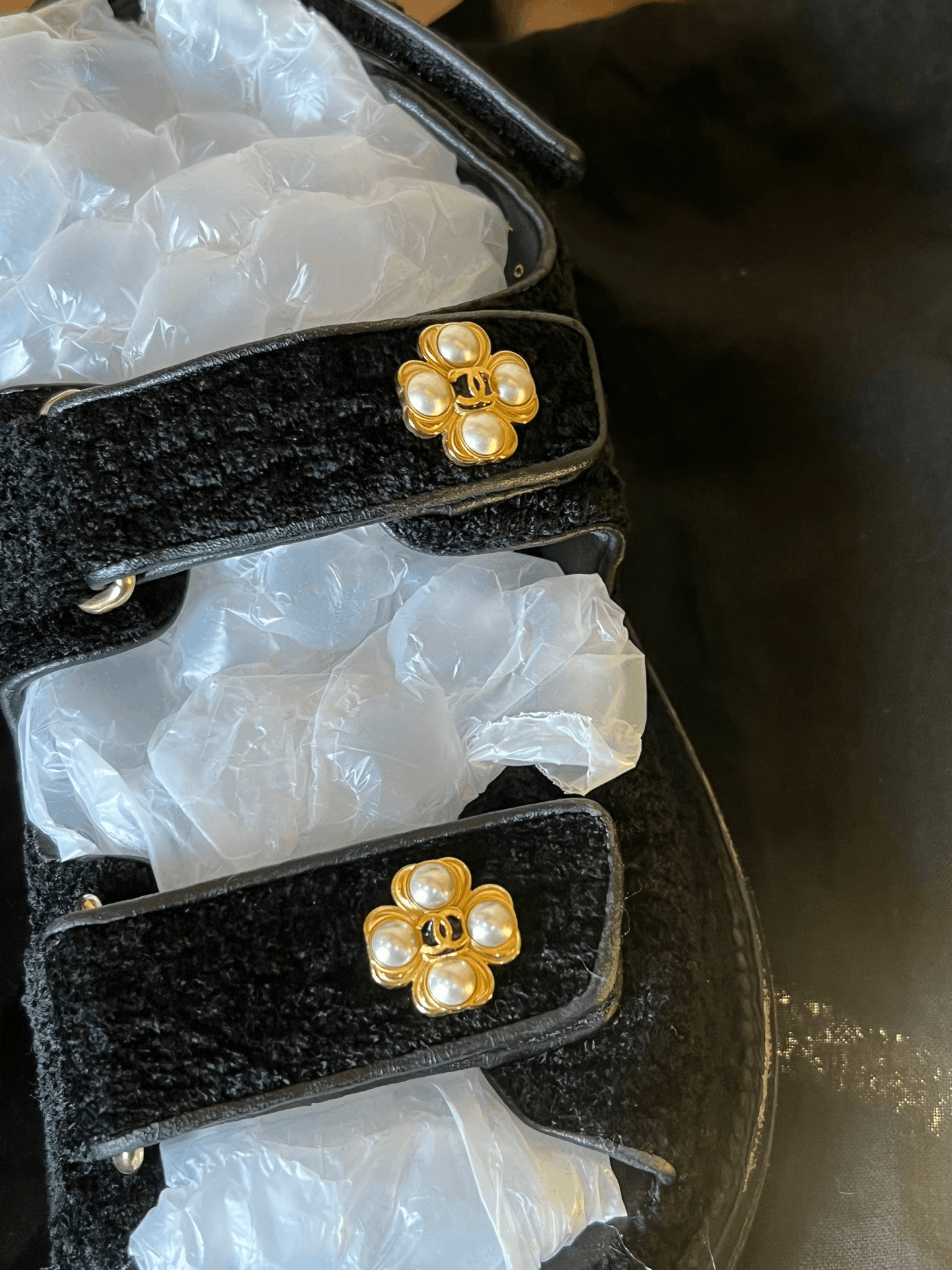 Chanel Chanel Rhinestone Double C Sandals Size US 5 / IT 35 - 3 Thumbnail