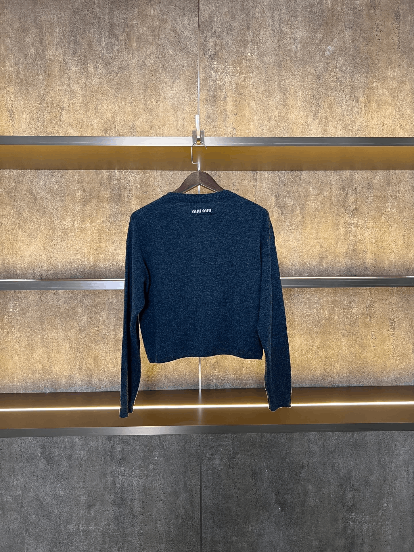 Miu Miu Miumiu Cashmere Slogan Cardigan Size L / US 10 / IT 46 - 2 Thumbnail