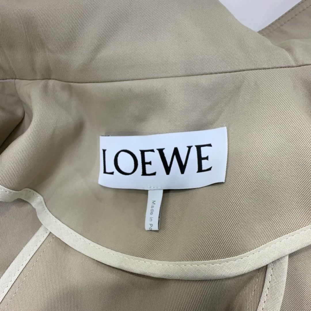 Loewe Loewe Beige Cotton Silk Short Jacket Size 34 Size XXS / US 00 / IT 34 - 3 Thumbnail