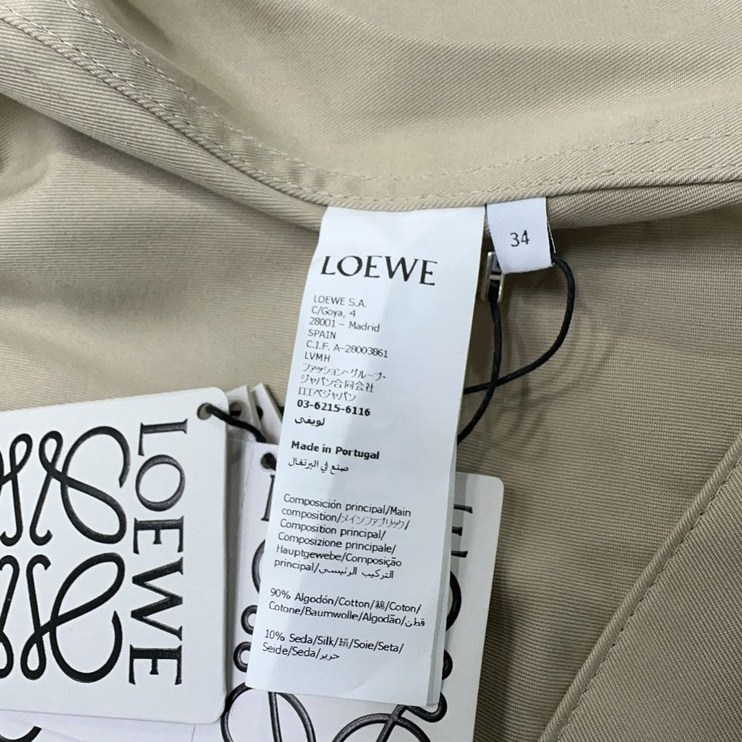Loewe Loewe Beige Cotton Silk Short Jacket Size 34 Size XXS / US 00 / IT 34 - 4 Thumbnail