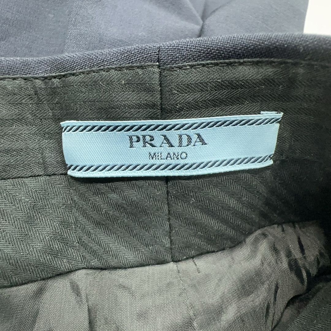 Prada Prada Navy Mohair Pants Size 38 Size 26" / US 2 / IT 38 - 3 Thumbnail