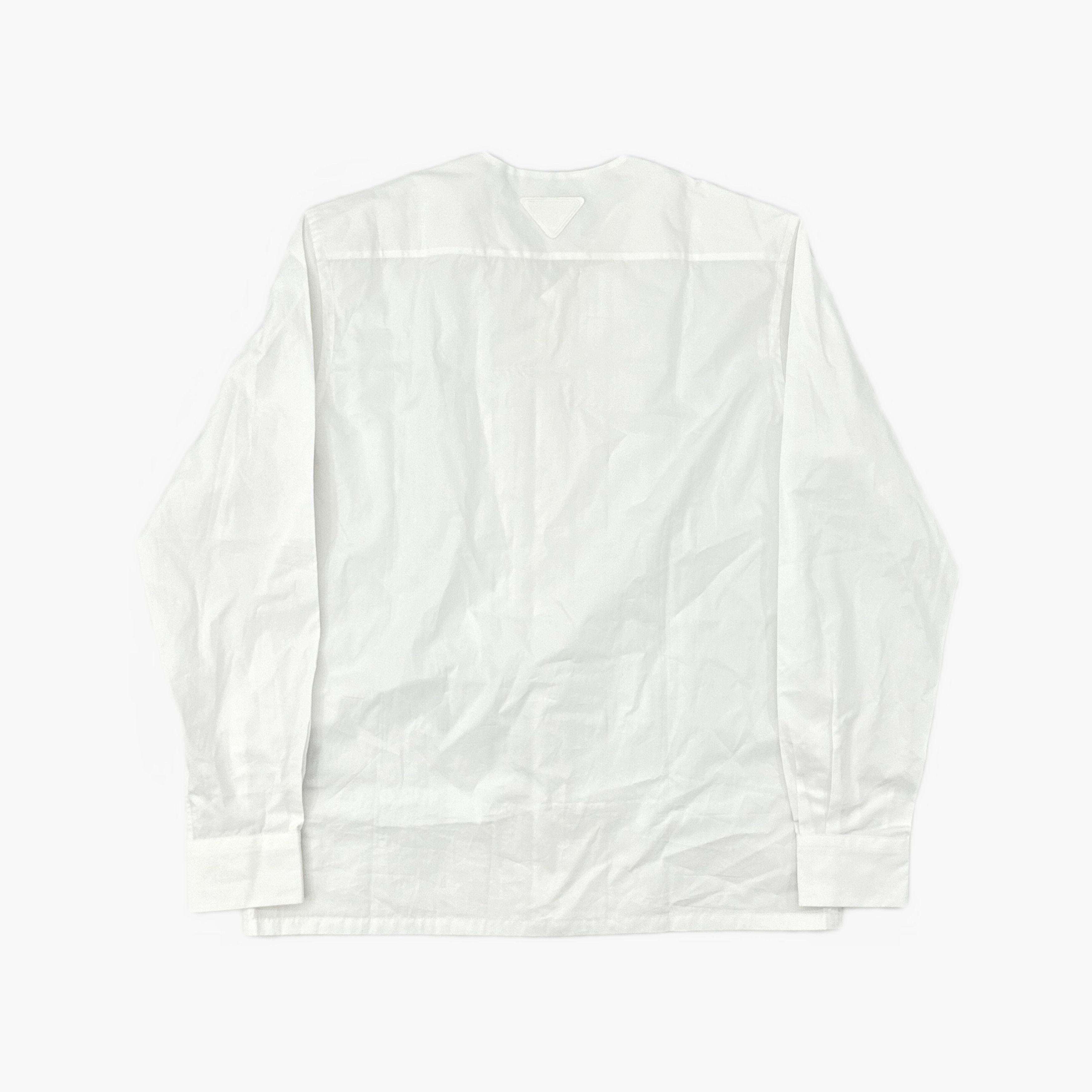 Prada Prada Pleated Button Up Shirt Size L Size US L / EU 52-54 / 3 - 2 Thumbnail