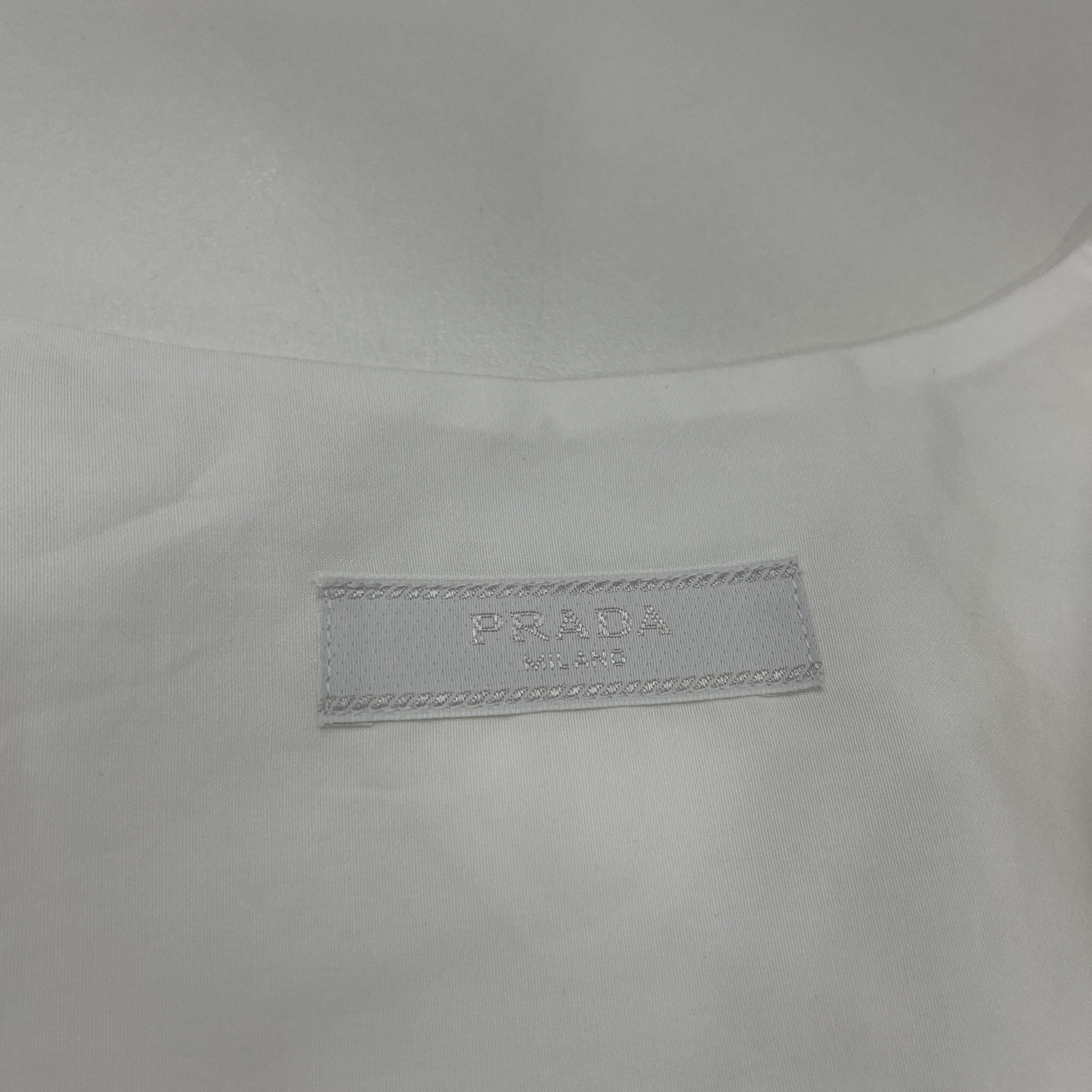 Prada Prada Pleated Button Up Shirt Size L Size US L / EU 52-54 / 3 - 3 Thumbnail
