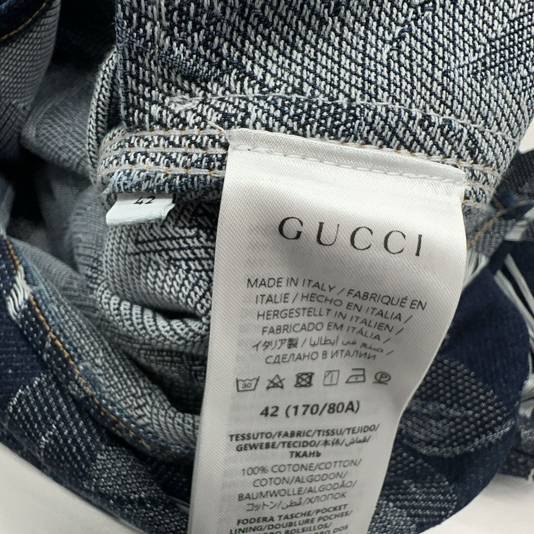 Gucci Gucci Floral Jacquard Denim Shirt Size 42 Size US XS / EU 42 / 0 - 4 Thumbnail