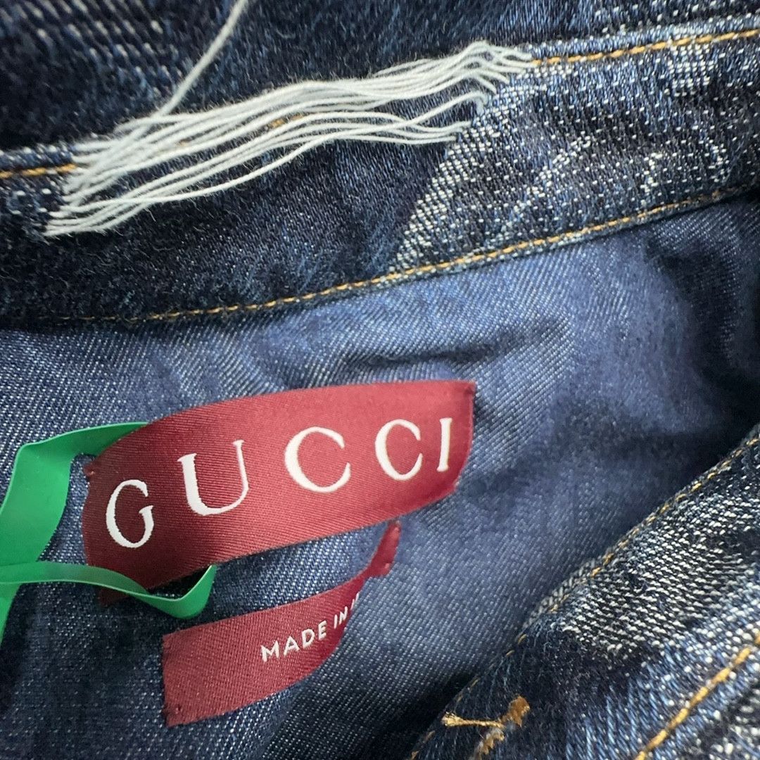 Gucci Gucci Floral Jacquard Denim Shirt Size 42 Size US XS / EU 42 / 0 - 3 Thumbnail