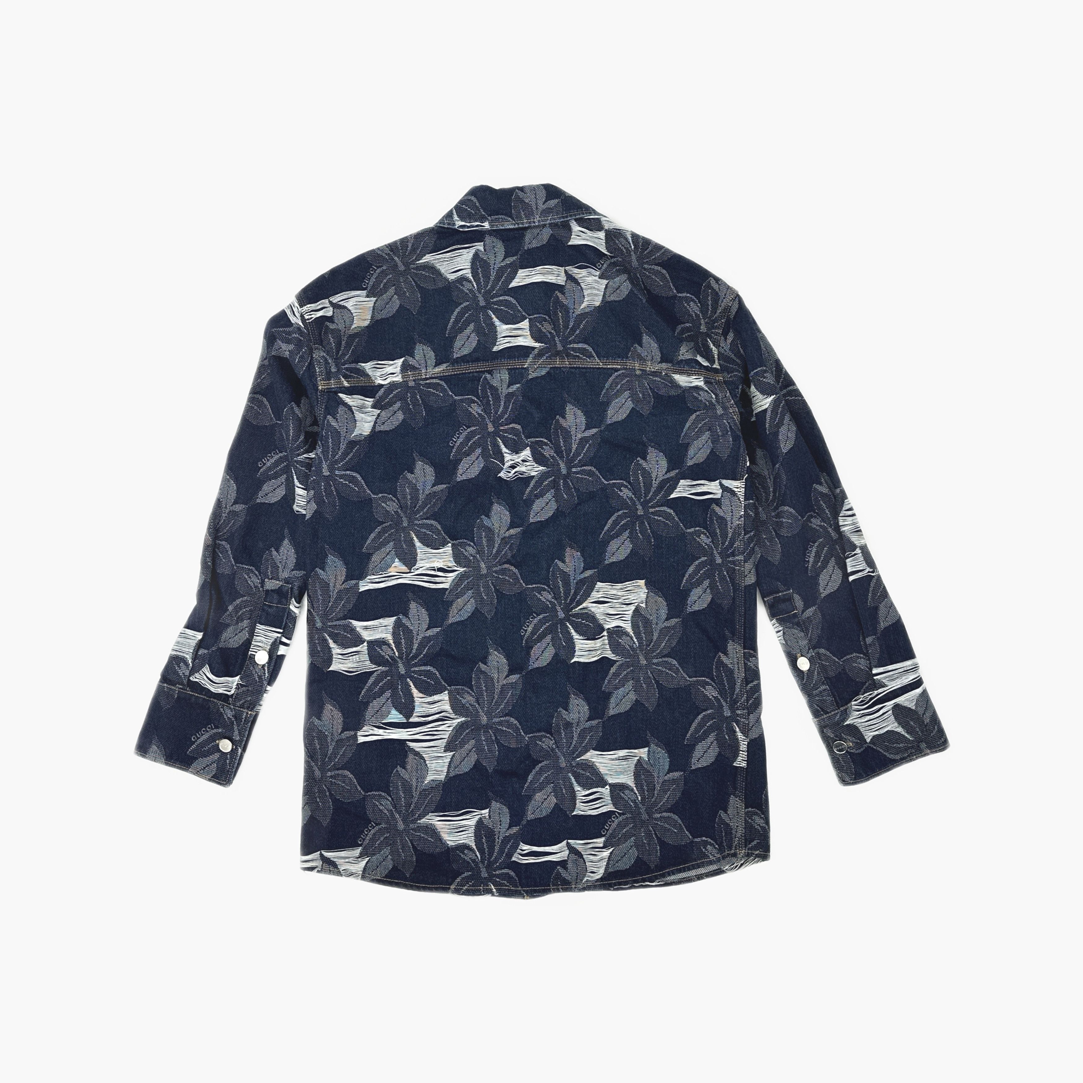 Gucci Gucci Floral Jacquard Denim Shirt Size 42 Size US XS / EU 42 / 0 - 2 Thumbnail