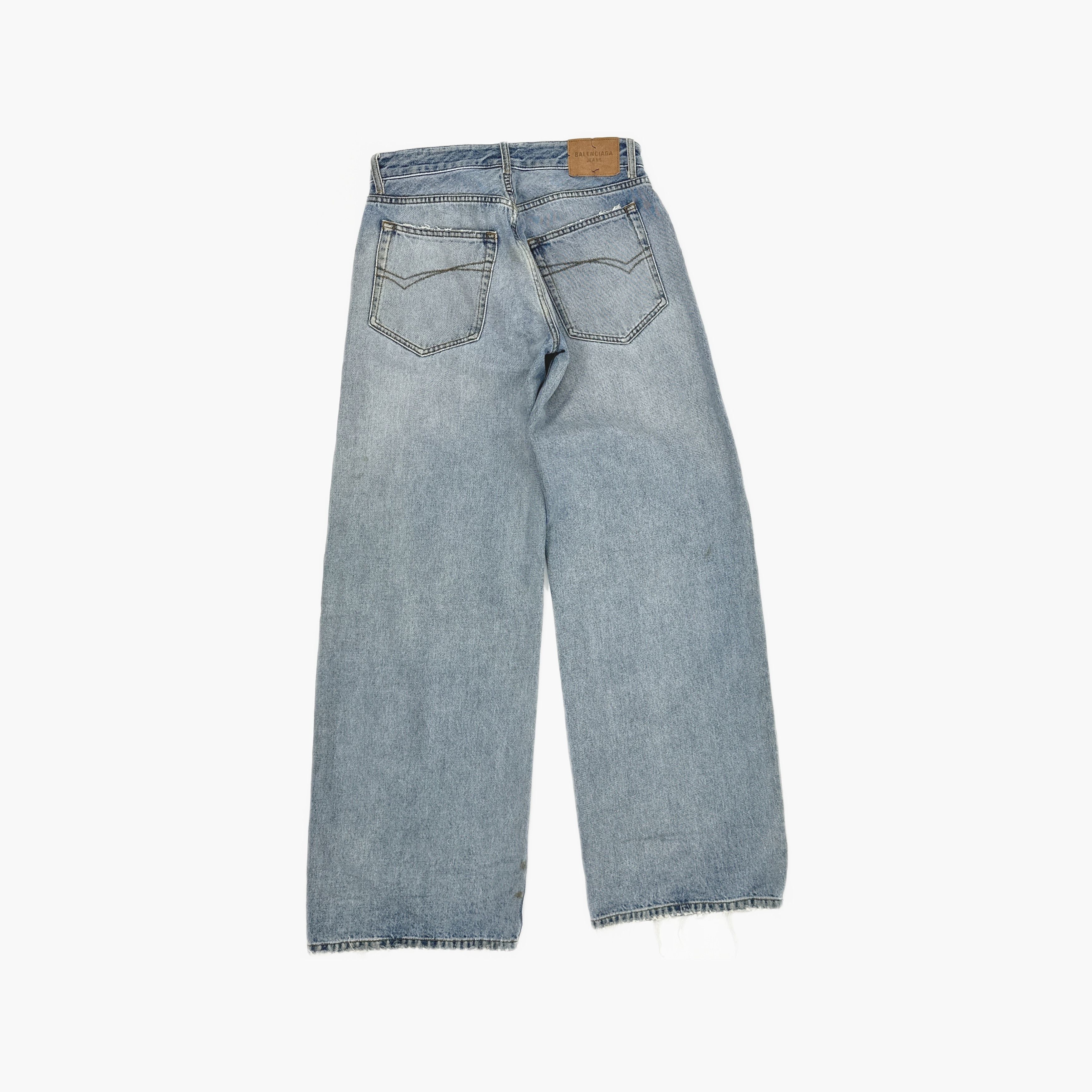 Balenciaga Balenciaga Light Blue Denim Jeans Size 25 Size 25" / US 0 / IT 36 - 2 Thumbnail