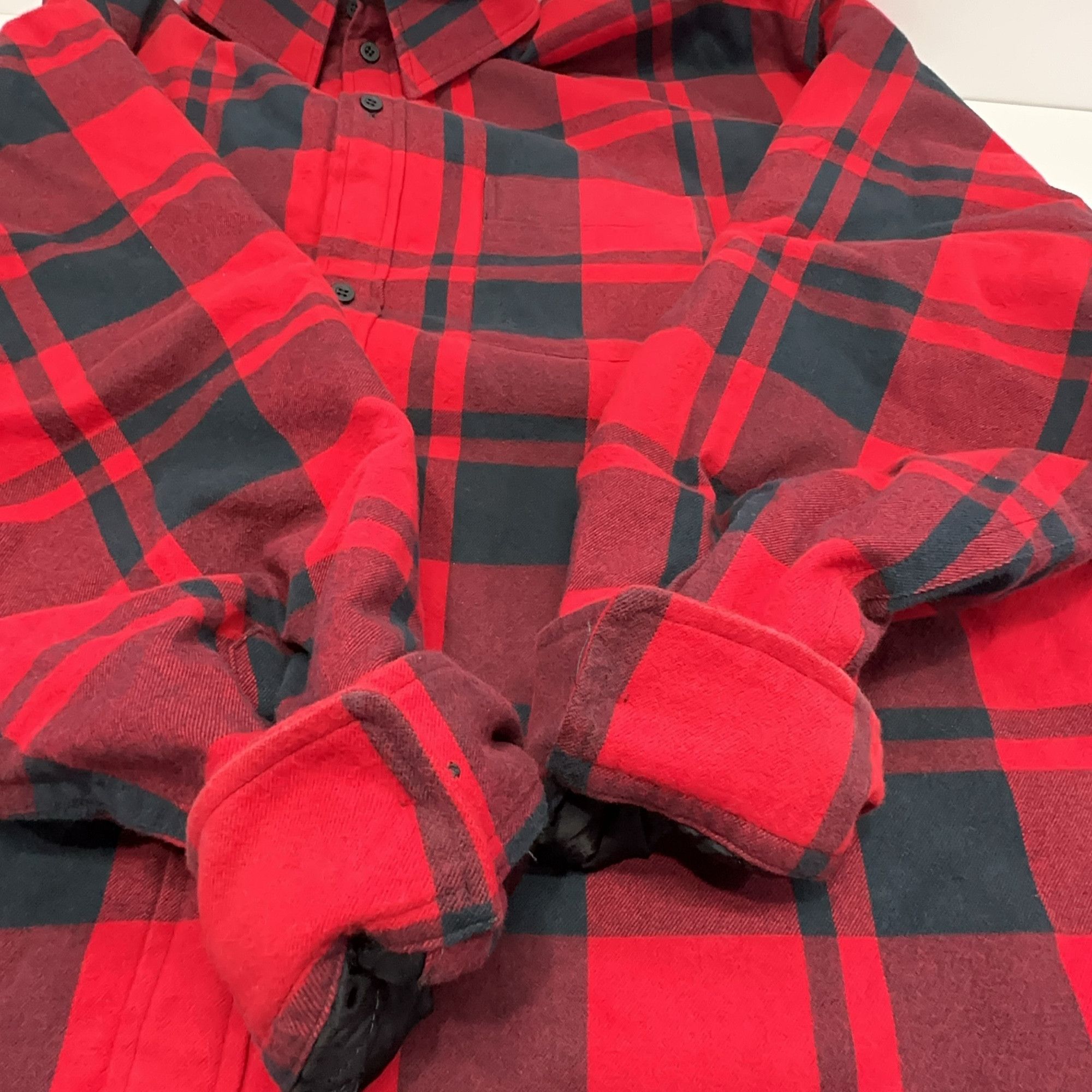 Balenciaga Balenciaga Red Plaid Button Up Shirt XS Size XS / US 0-2 / IT 36-38 - 12 Thumbnail