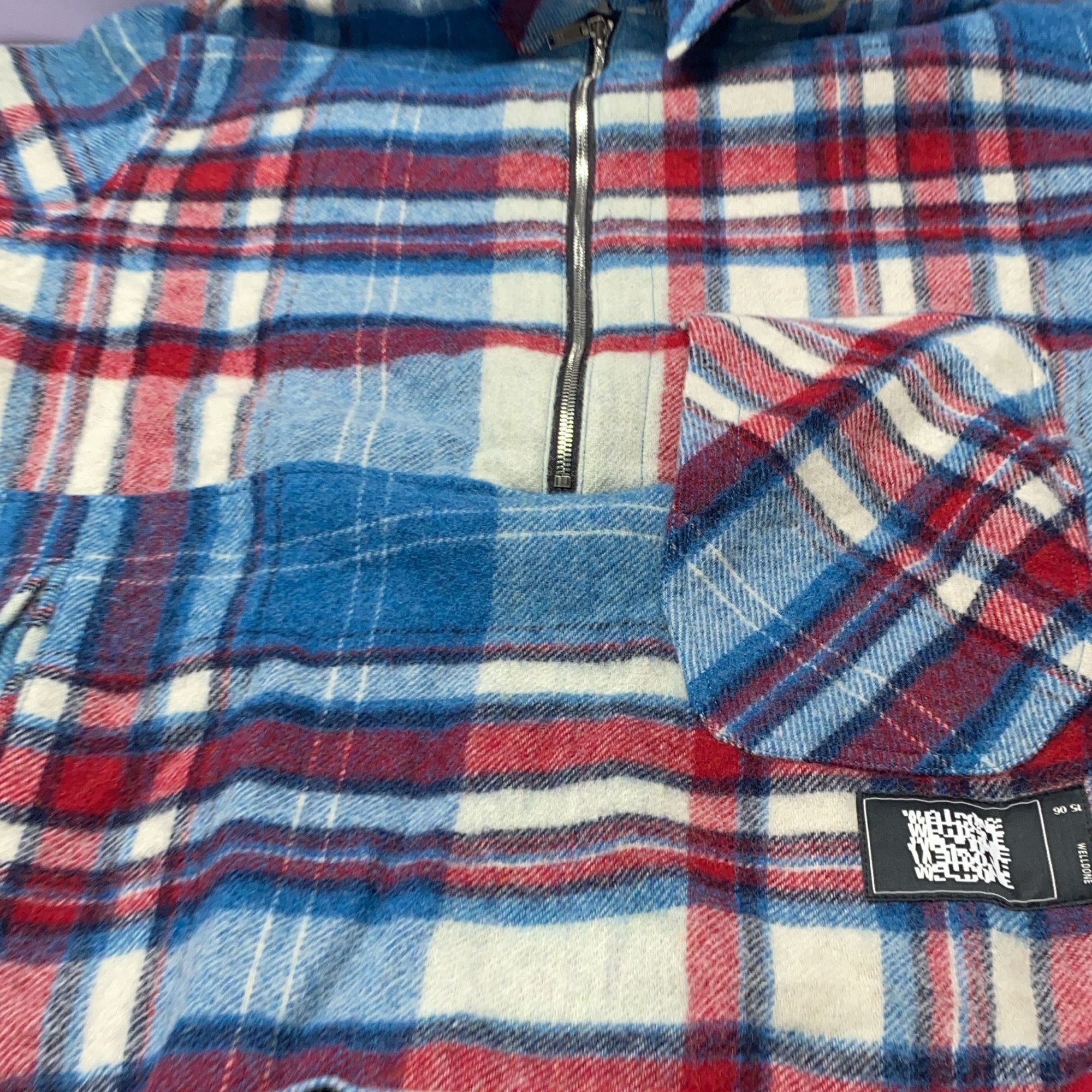 WE11DONE WE11DONE Plaid Half-Zip Shirt Size OS Size US M / EU 48-50 / 2 - 11 Thumbnail