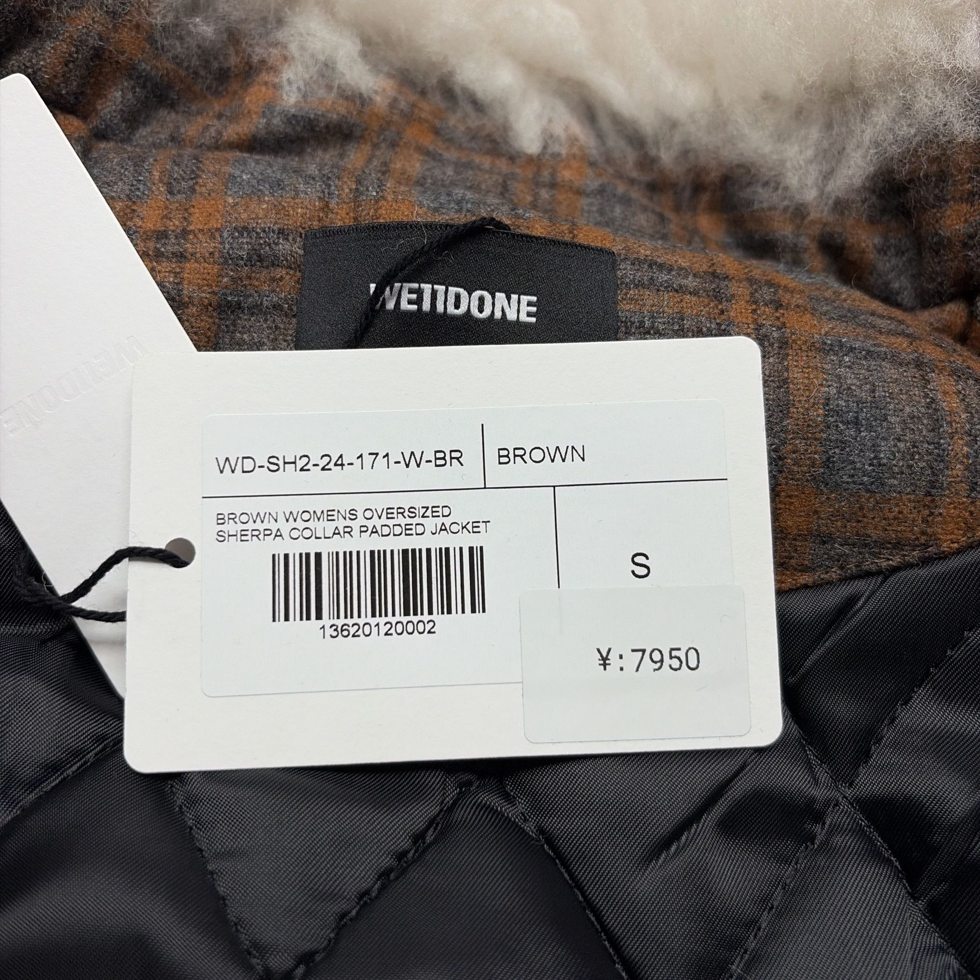 WE11DONE We11done Plaid Sherpa Collar Padded Jacket Size S Size S / US 4 / IT 40 - 4 Thumbnail