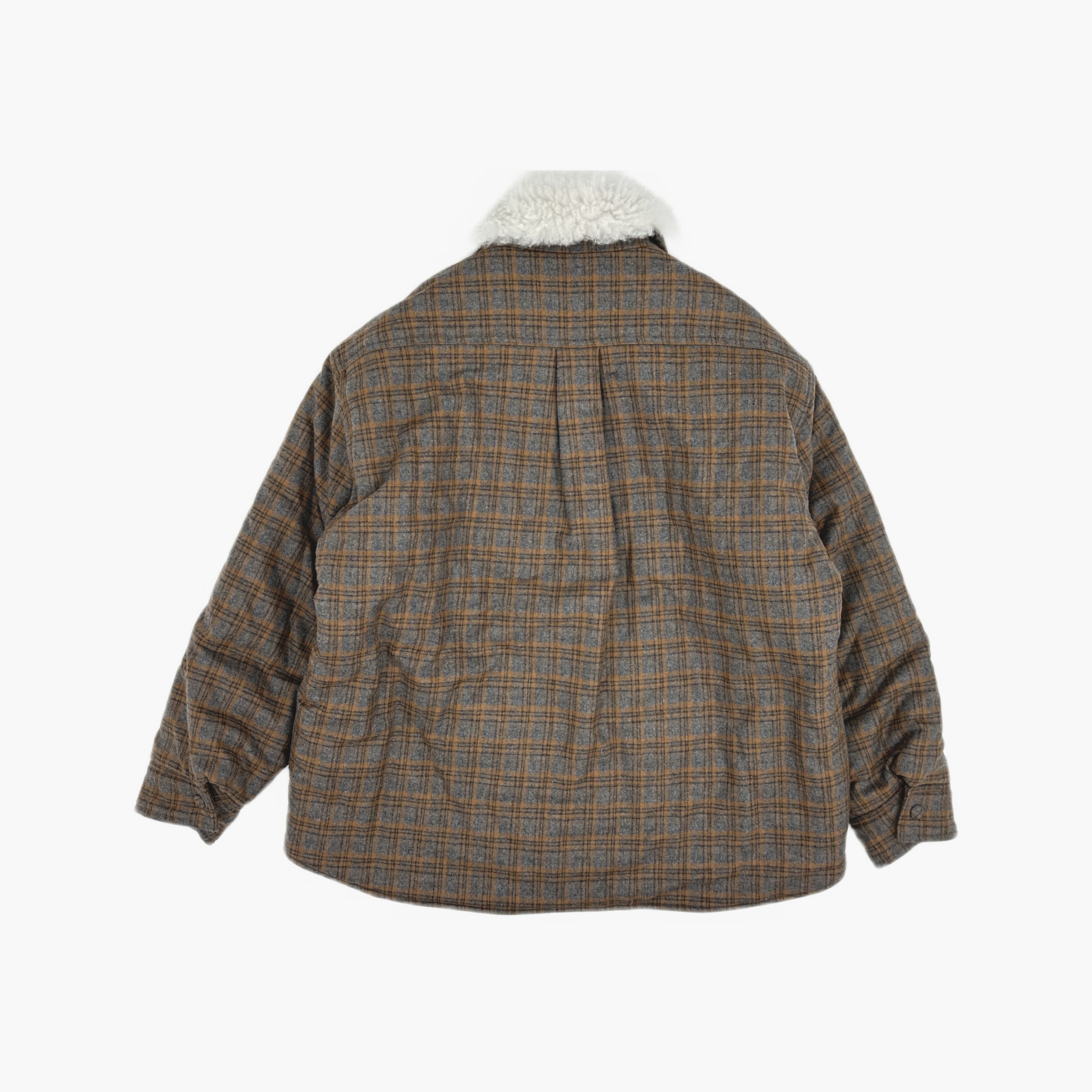 WE11DONE WE11DONE Plaid Sherpa Collar Padded Jacket Size M Size M / US 6-8 / IT 42-44 - 2 Thumbnail