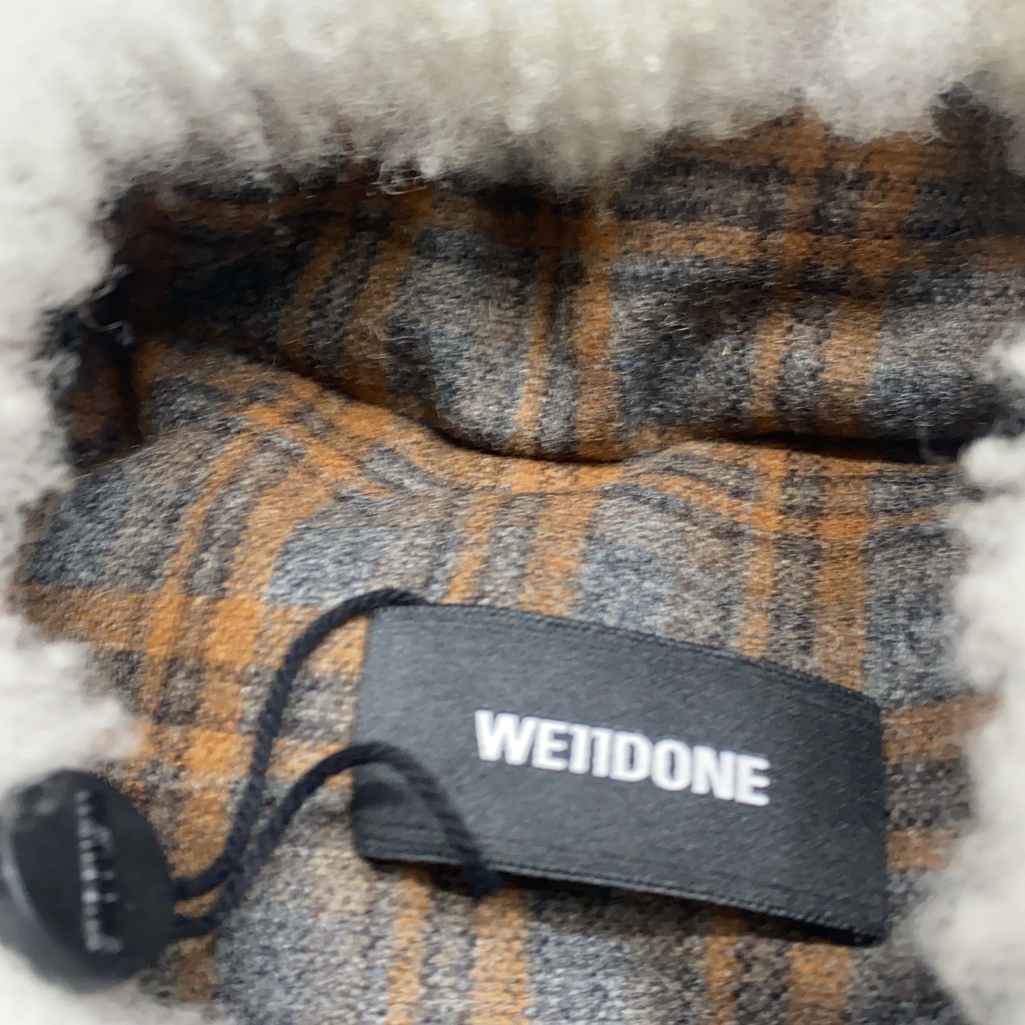WE11DONE WE11DONE Plaid Sherpa Collar Padded Jacket Size M Size M / US 6-8 / IT 42-44 - 3 Thumbnail
