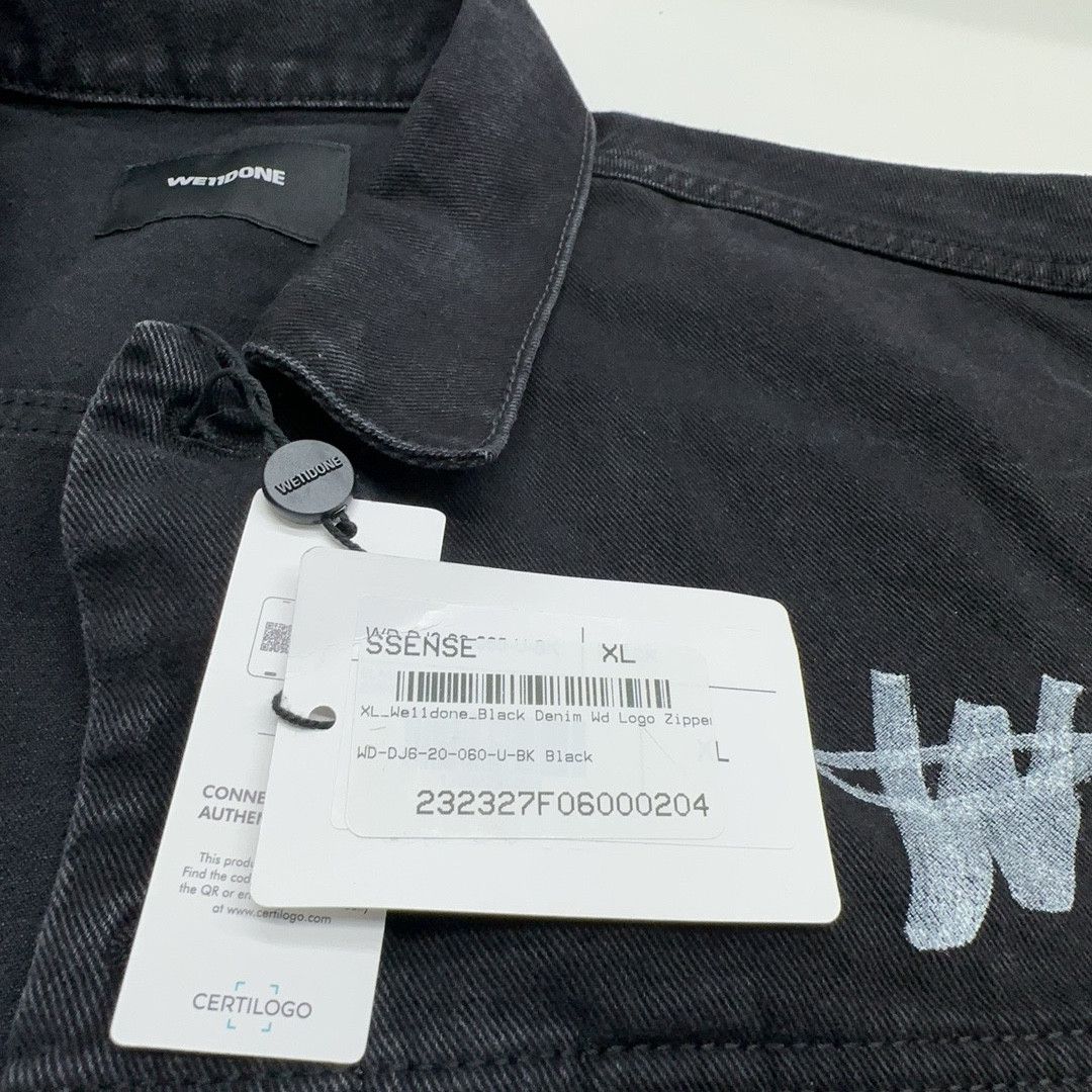 WE11DONE WE11DONE Logo Zipper Denim Jacket Size XL Size US XL / EU 56 / 4 - 5 Thumbnail