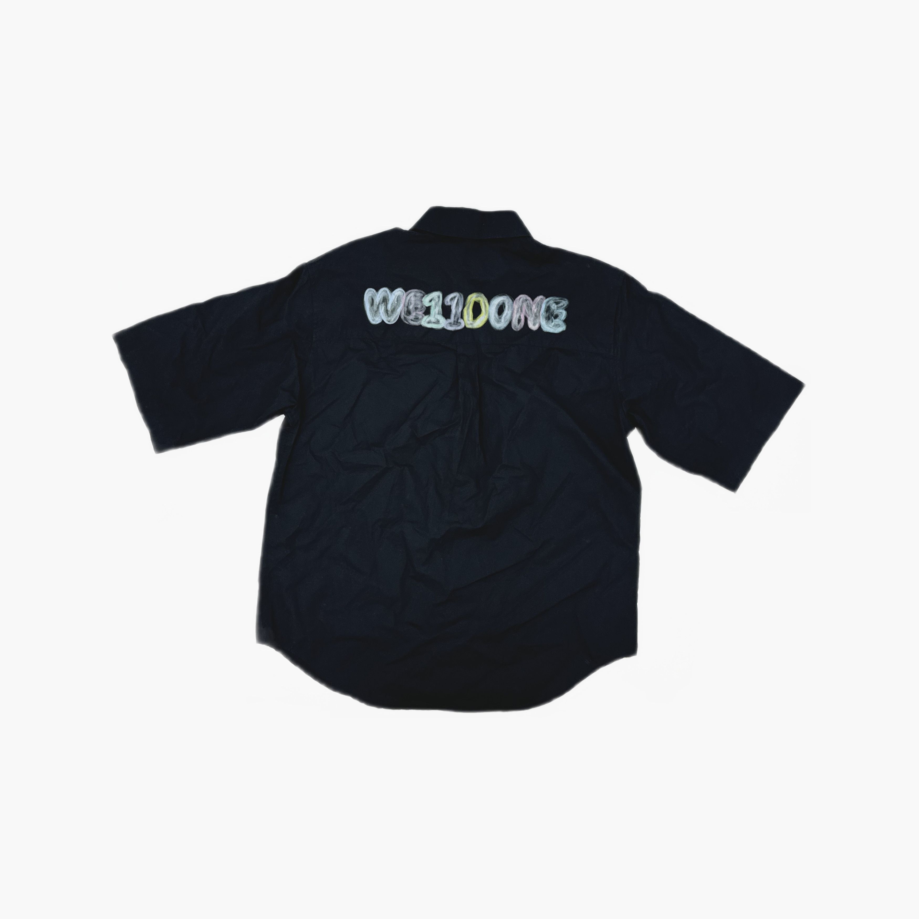 WE11DONE WE11DONE Multi-Logo Button Up Shirt Size XS Size US XS / EU 42 / 0 - 2 Thumbnail