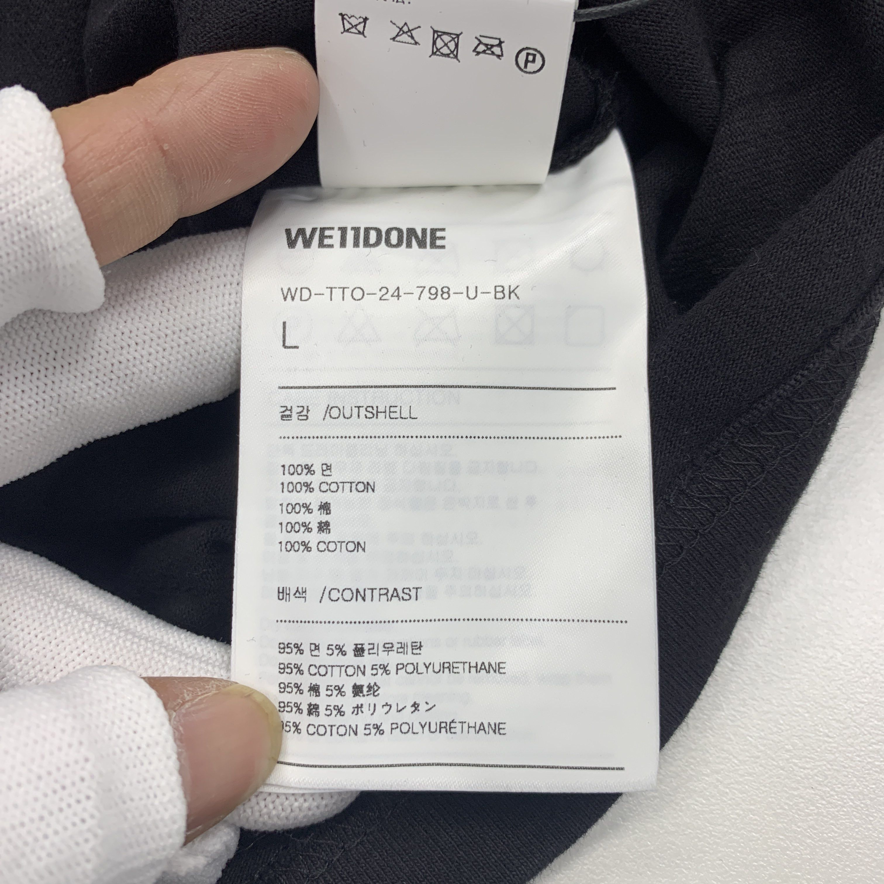 WE11DONE WE11DONE Logo Graphic T-Shirt Size L Size US L / EU 52-54 / 3 - 3 Thumbnail