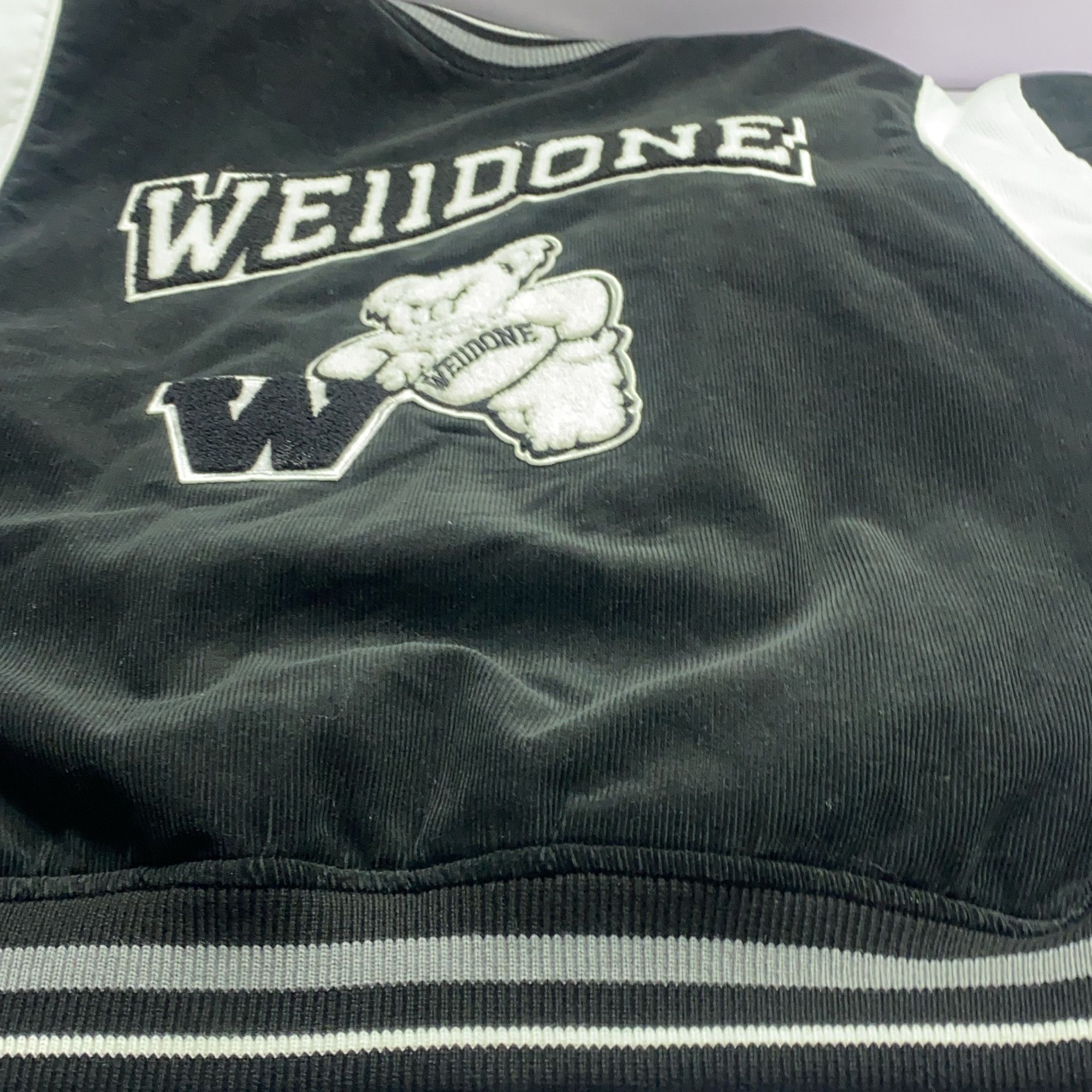 WE11DONE WE11DONE Bear Corduroy Varsity Jacket Size L Size L / US 10 / IT 46 - 20 Thumbnail