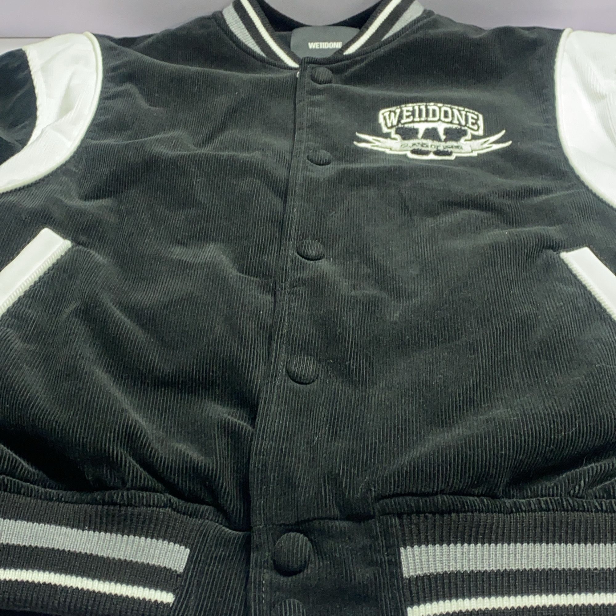 WE11DONE WE11DONE Bear Corduroy Varsity Jacket Size L Size L / US 10 / IT 46 - 12 Thumbnail