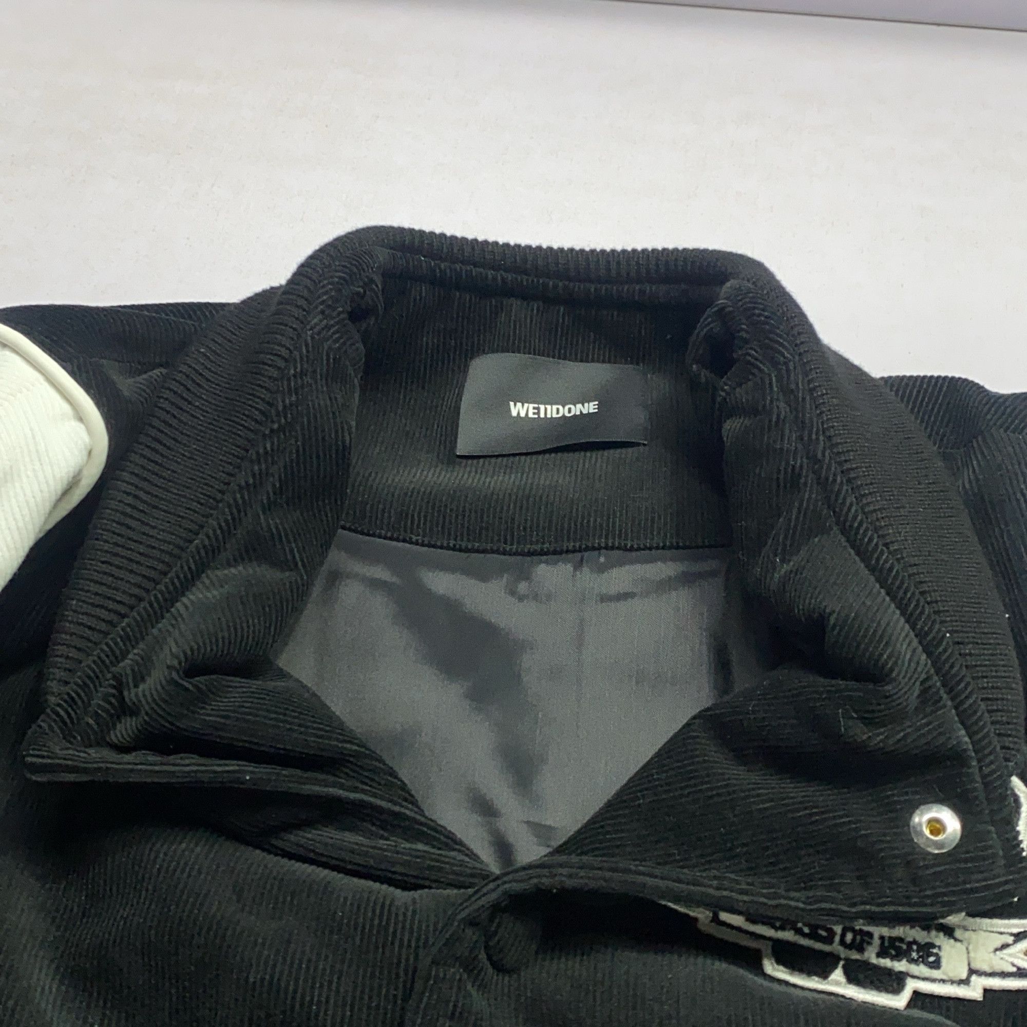WE11DONE WE11DONE Bear Corduroy Varsity Jacket Size L Size L / US 10 / IT 46 - 11 Thumbnail