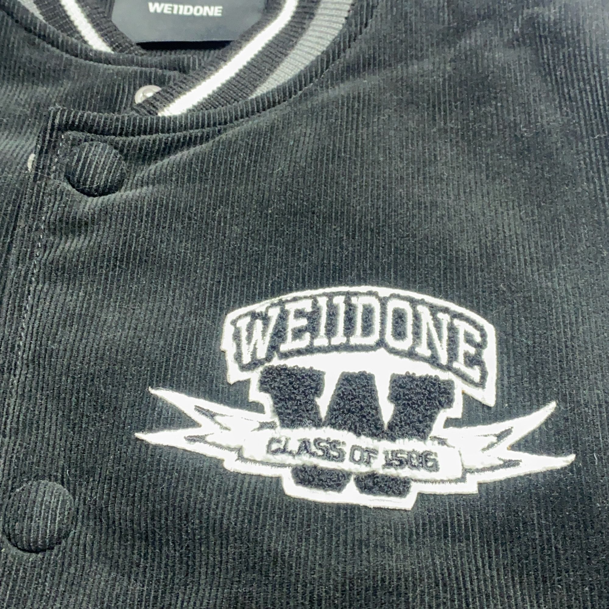 WE11DONE WE11DONE Bear Corduroy Varsity Jacket Size L Size L / US 10 / IT 46 - 4 Thumbnail