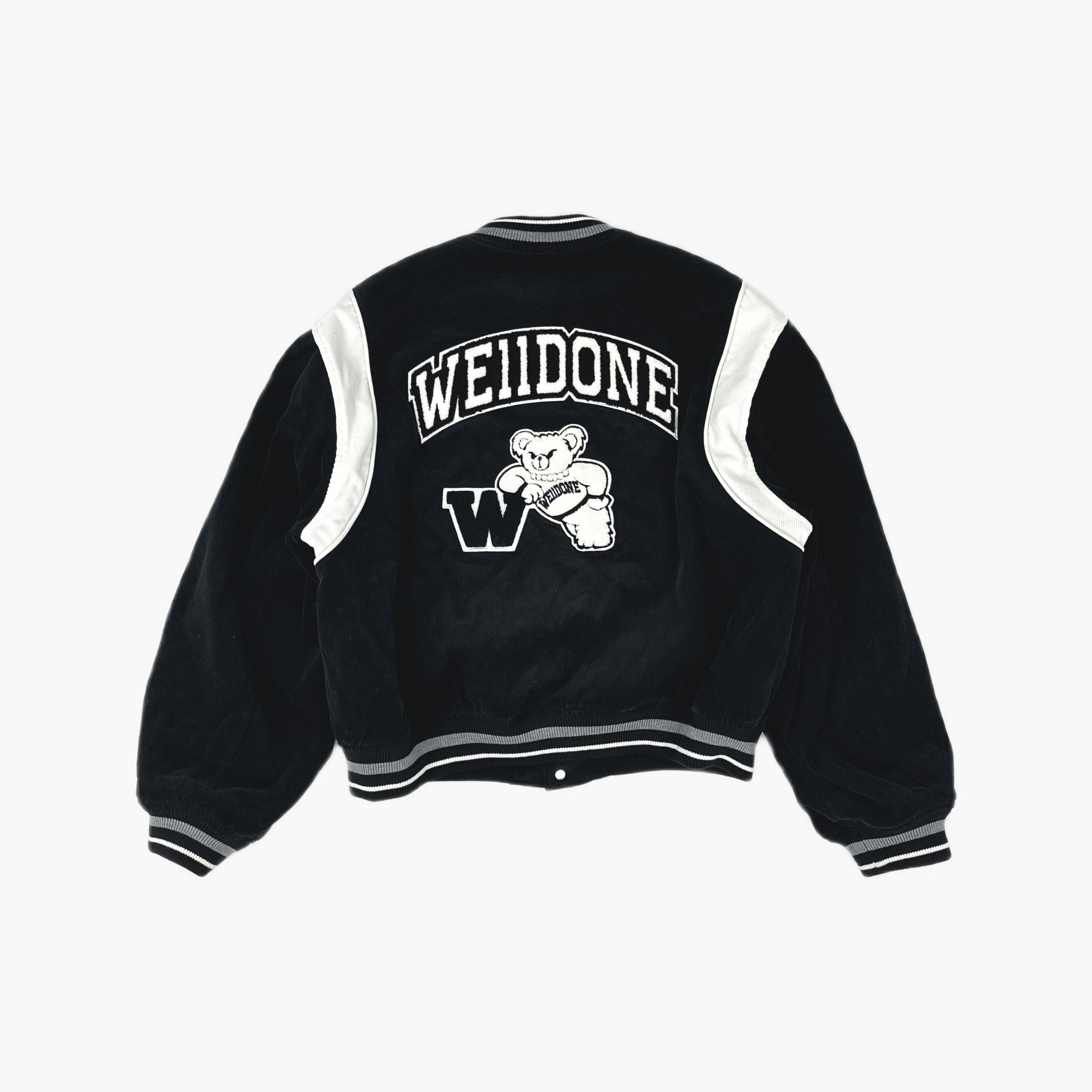 WE11DONE WE11DONE Bear Corduroy Varsity Jacket Size L Size L / US 10 / IT 46 - 2 Thumbnail