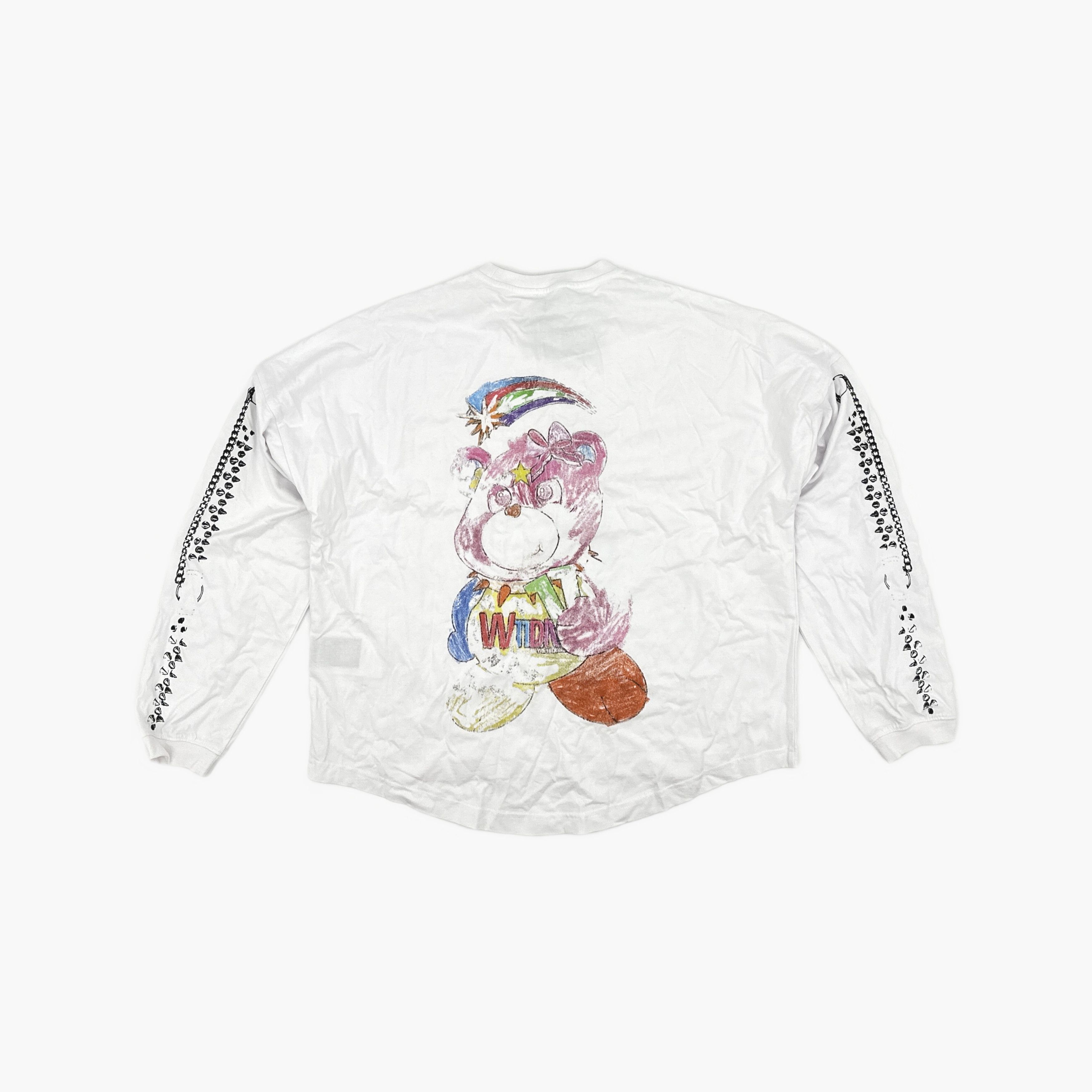 WE11DONE WE11DONE Bear Print Long Sleeve T-Shirt Size XS Size US XS / EU 42 / 0 - 2 Thumbnail