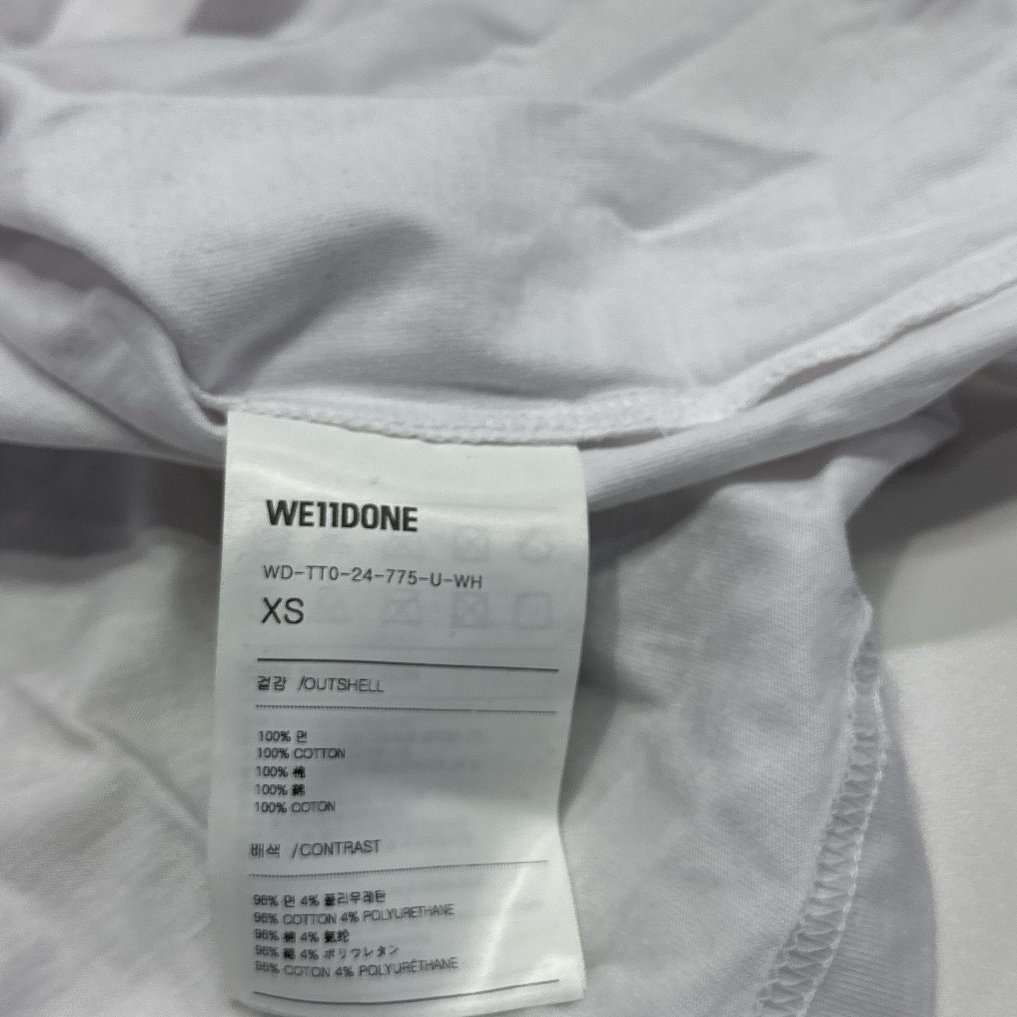 WE11DONE WE11DONE Bear Print Long Sleeve T-Shirt Size XS Size US XS / EU 42 / 0 - 4 Thumbnail