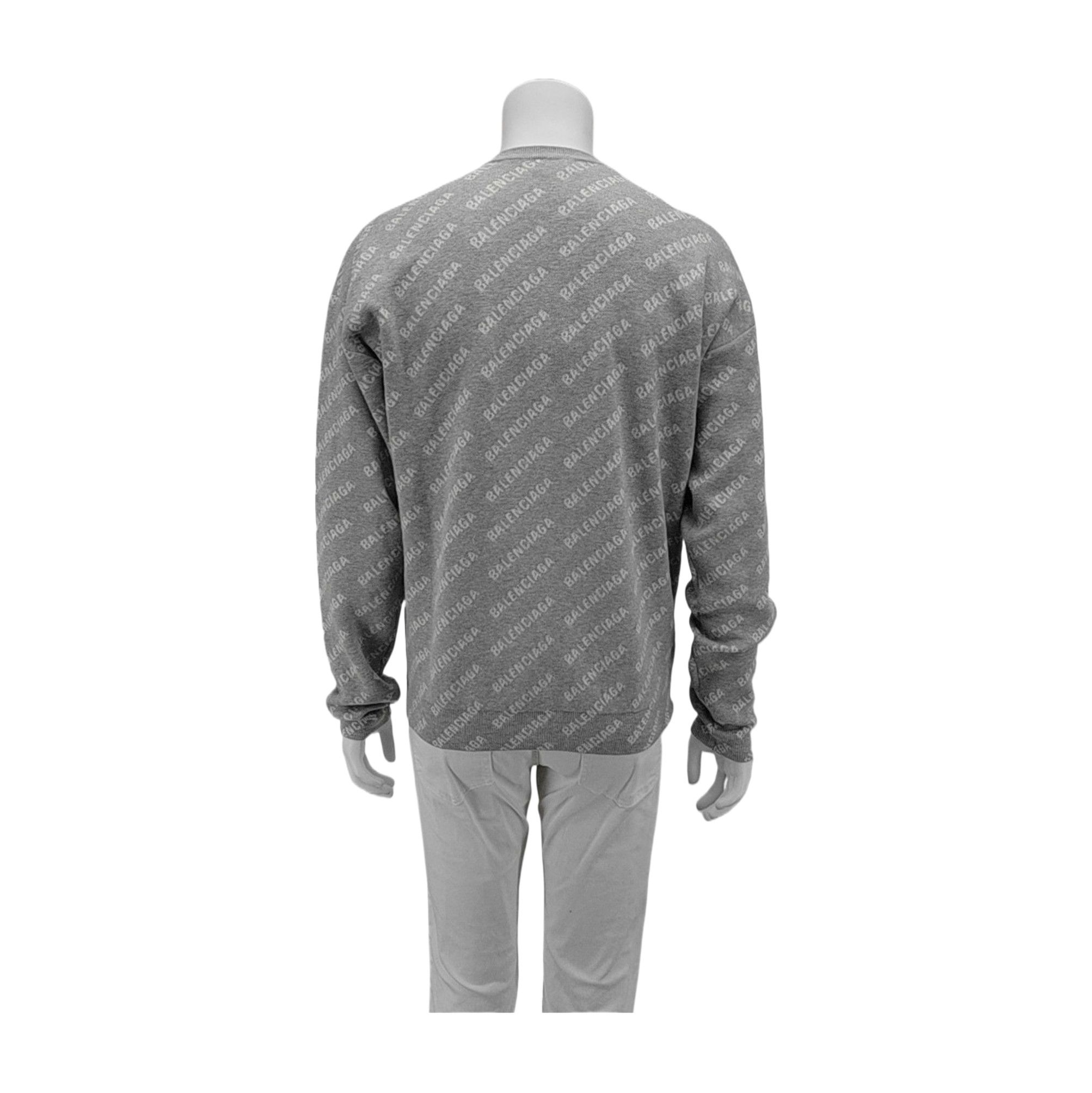 Balenciaga Balenciaga All-Over Logo Sweater Size S Size US S / EU 44-46 / 1 - 2 Thumbnail