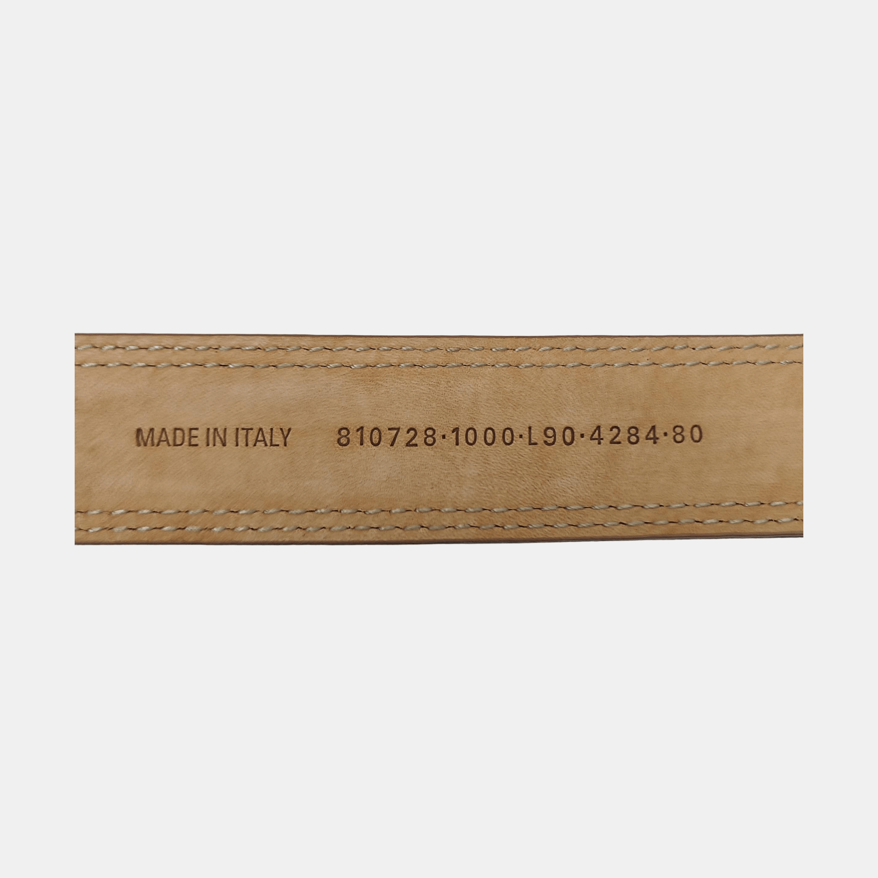 Balenciaga Balenciaga BB Logo Leather Belt Size 90 Size ONE SIZE - 4 Thumbnail