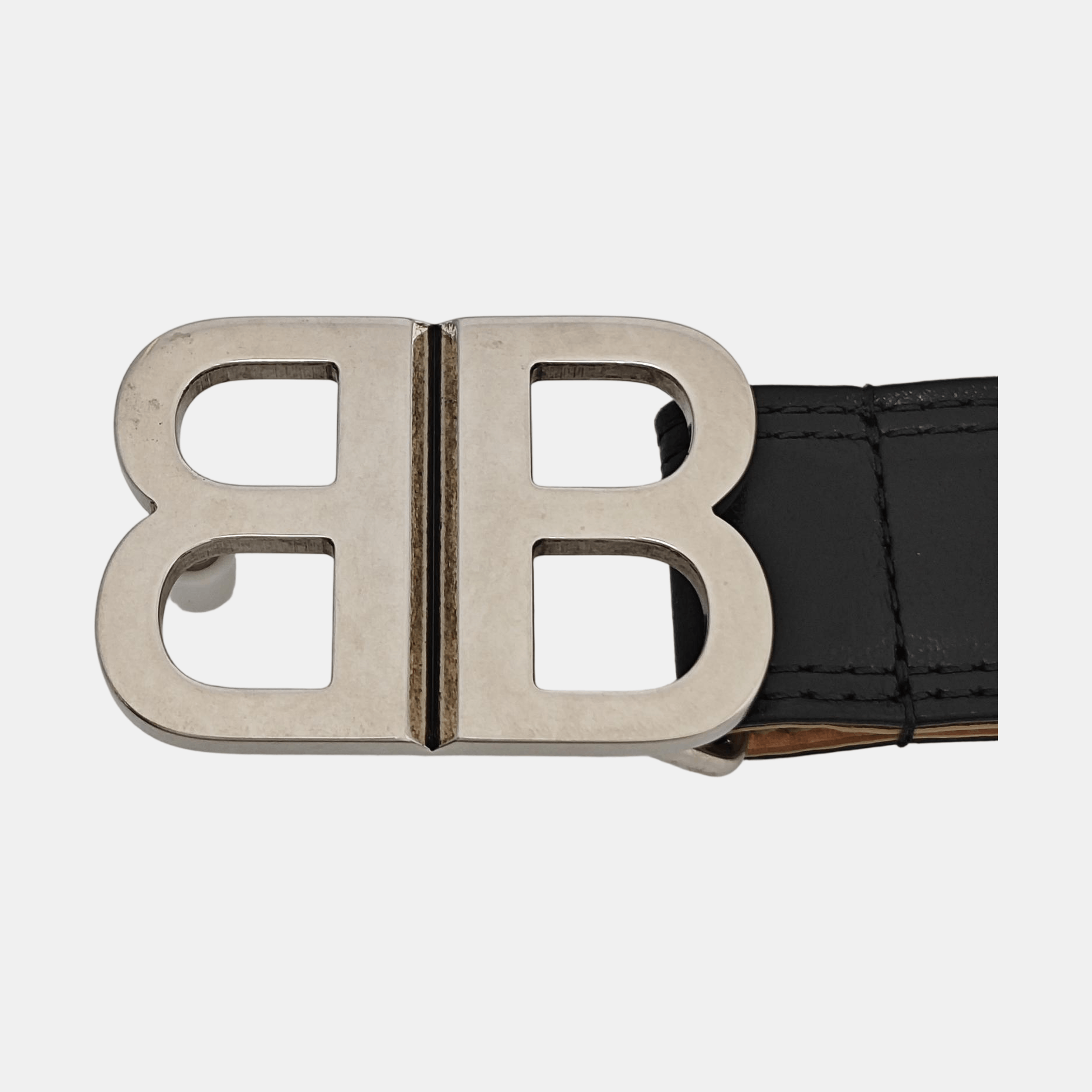 Balenciaga Balenciaga BB Logo Leather Belt Size 90 Size ONE SIZE - 3 Thumbnail