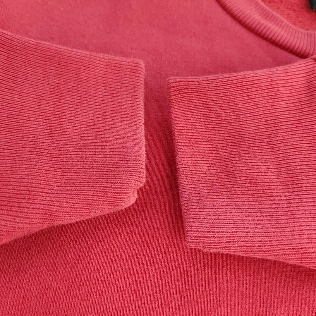 Balenciaga Balenciaga Red Embossed Logo Sweatshirt Size 9-12M Size ONE SIZE - 9 Thumbnail