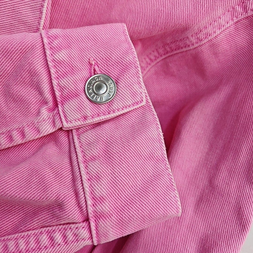 Balenciaga Balenciaga Pink Denim Jacket Size 34 Size XS / US 0-2 / IT 36-38 - 7 Thumbnail