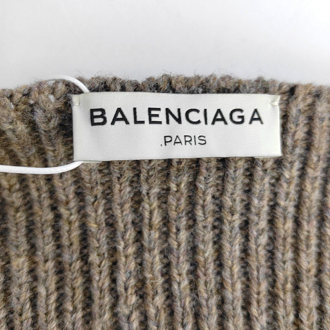 Balenciaga Balenciaga Ribbed Knit Sweater Brown Size 36 Size XS / US 0-2 / IT 36-38 - 5 Thumbnail