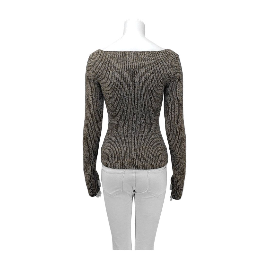 Balenciaga Balenciaga Ribbed Knit Sweater Brown Size 36 Size XS / US 0-2 / IT 36-38 - 2 Thumbnail