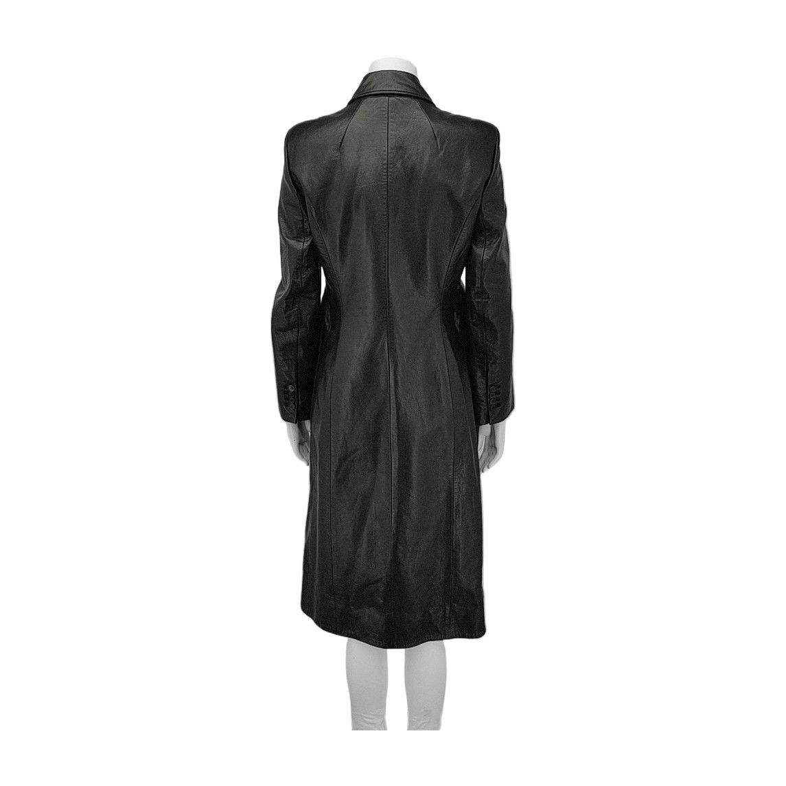 Balenciaga Balenciaga Calfskin Leather Long Coat Size 38 Size XS / US 0-2 / IT 36-38 - 2 Thumbnail