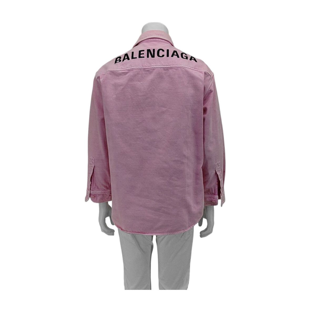 Balenciaga Balenciaga Logo Back Pink Shirt Size XXS Size US XS / EU 42 / 0 - 2 Thumbnail