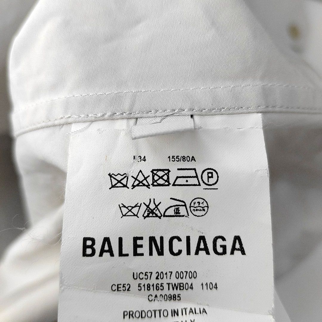 Balenciaga Balenciaga Cotton Button Up Shirt Size 34 Size XS / US 0-2 / IT 36-38 - 4 Thumbnail