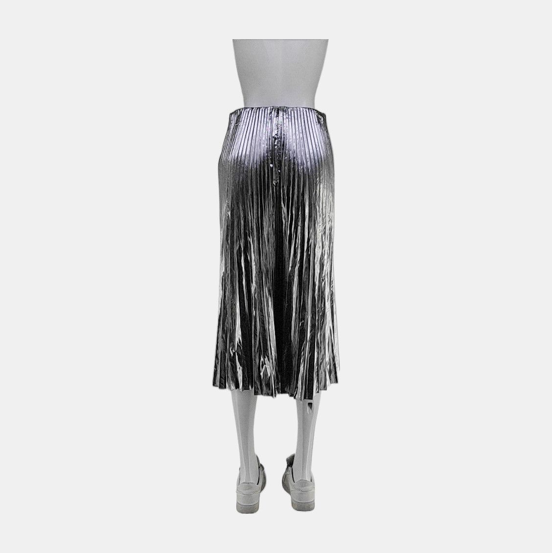 Balenciaga Balenciaga Metallic Pleated Midi Skirt Size 36 Size 26" / US 2 / IT 38 - 2 Thumbnail