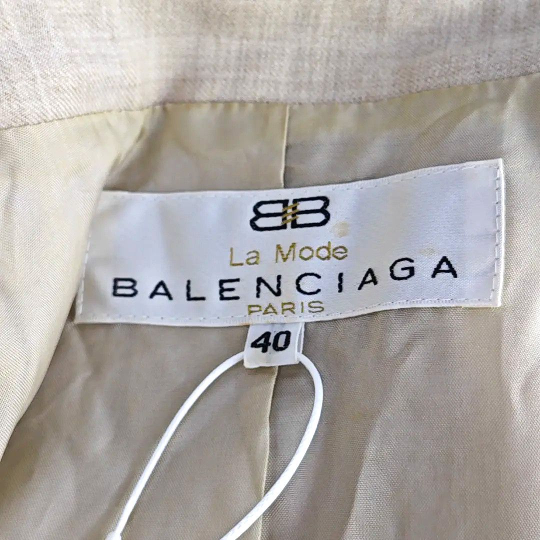 Balenciaga Balenciaga La Mode Wool Jacket Beige Size 40 Size M / US 6-8 / IT 42-44 - 7 Thumbnail