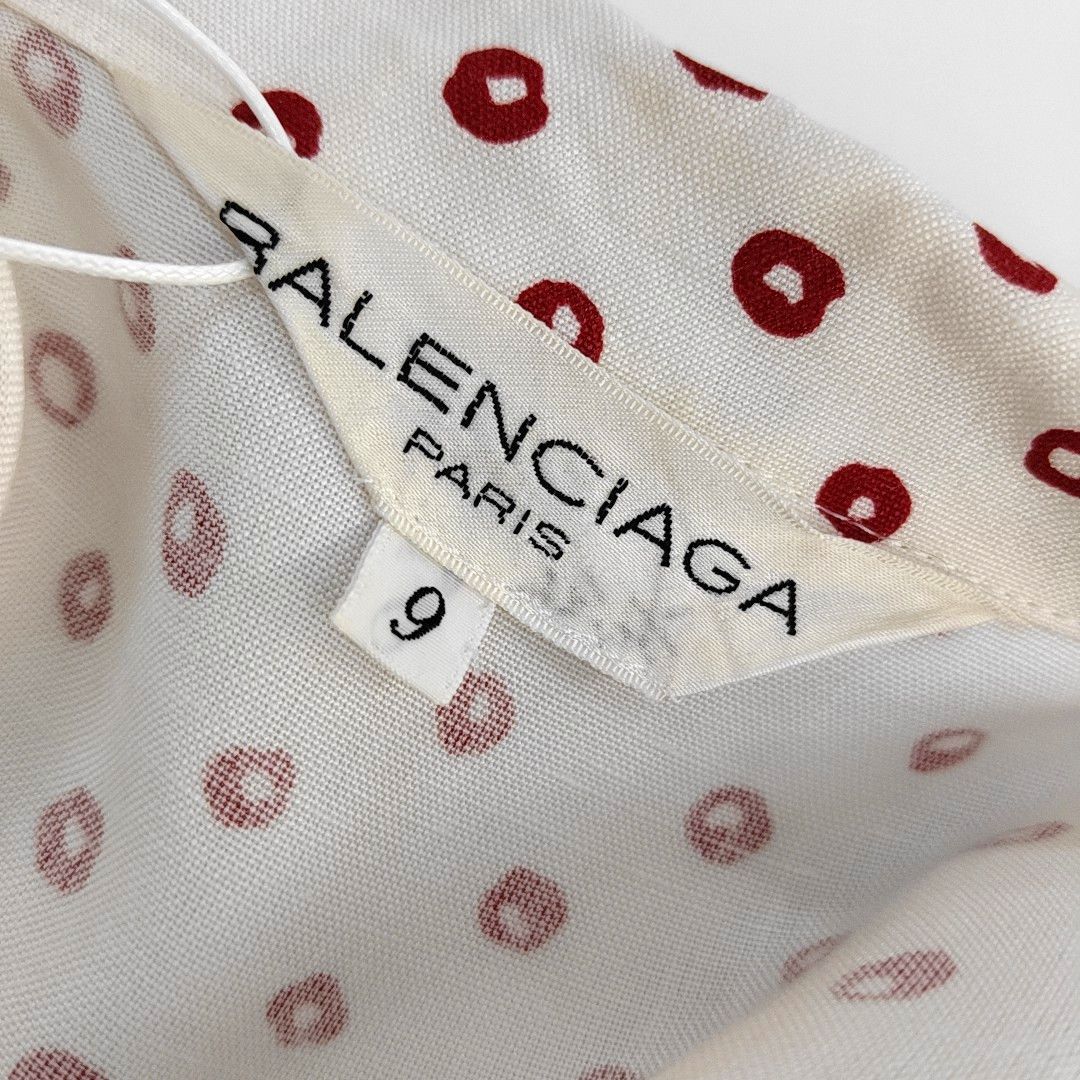 Balenciaga Balenciaga Polka Dot Midi Dress Size 9 Size S / US 4 / IT 40 - 6 Thumbnail