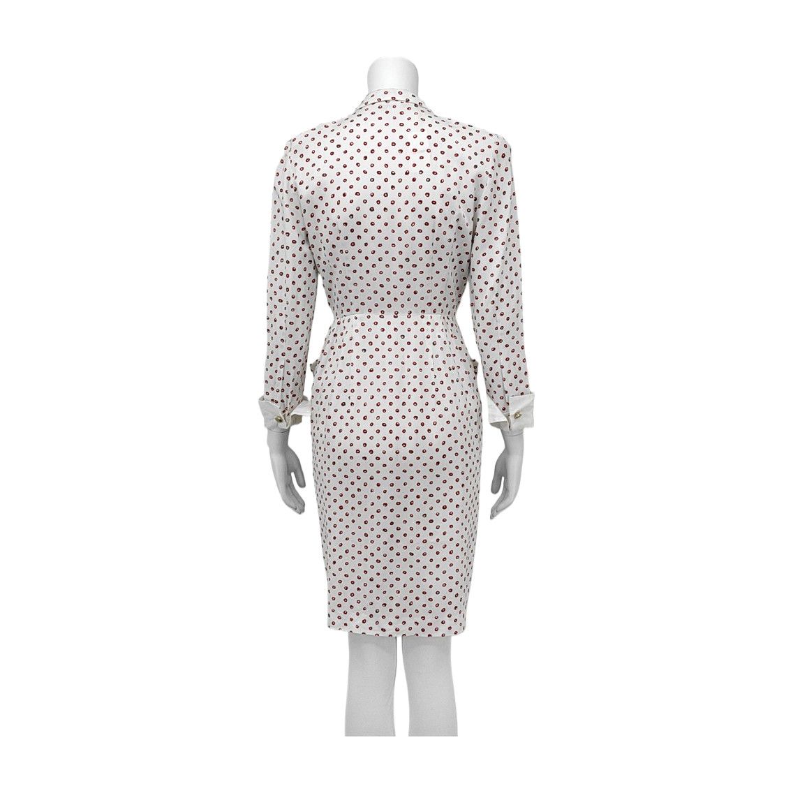 Balenciaga Balenciaga Polka Dot Midi Dress Size 9 Size S / US 4 / IT 40 - 2 Thumbnail