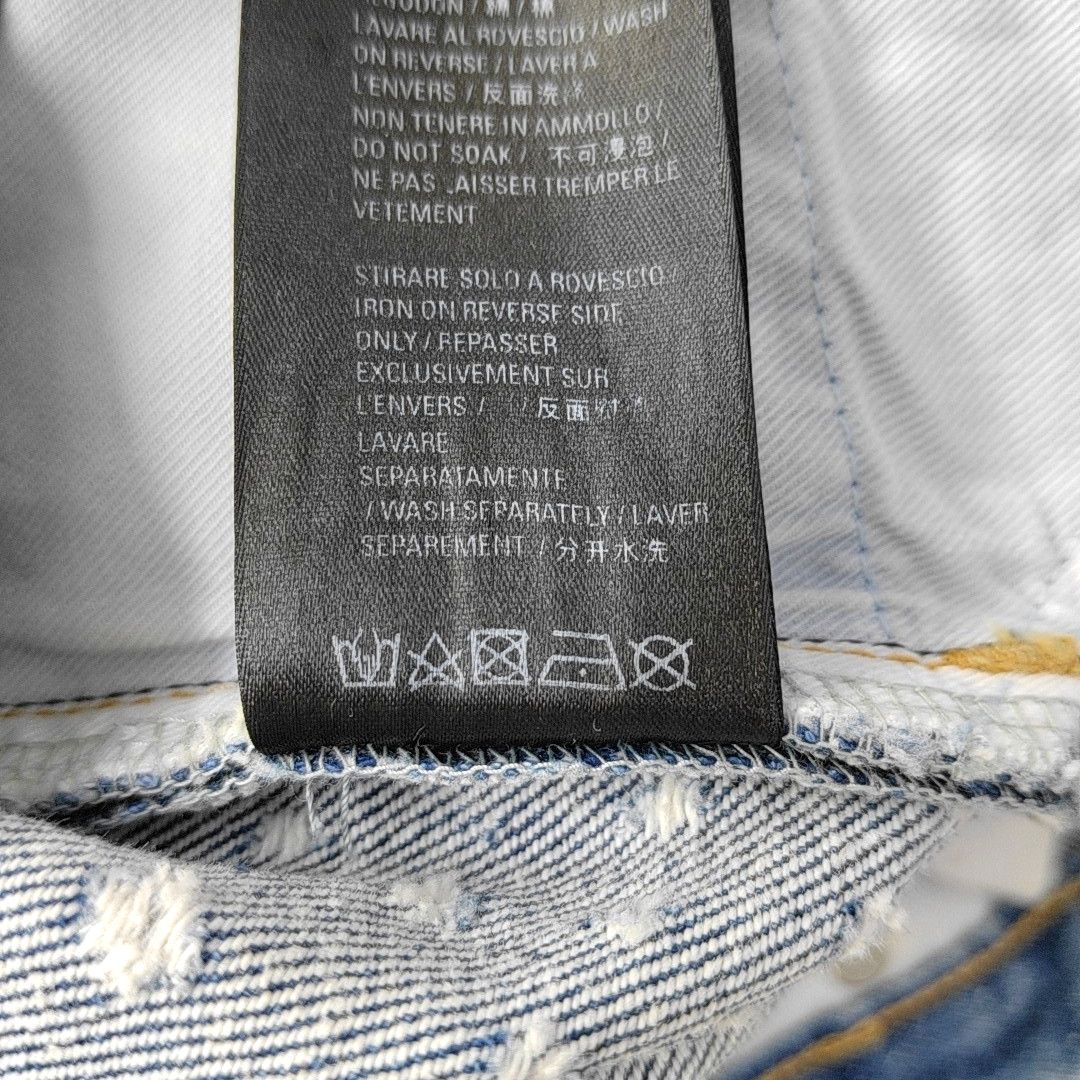 Balenciaga Balenciaga Blue Distressed Jeans Size 27 Size 27" / US 4 / IT 40 - 4 Thumbnail