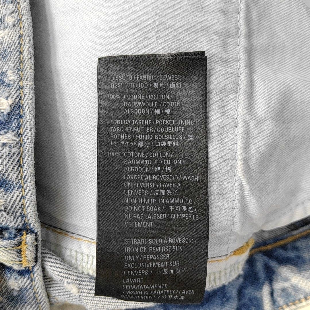 Balenciaga Balenciaga Blue Distressed Jeans Size 27 Size 27" / US 4 / IT 40 - 3 Thumbnail
